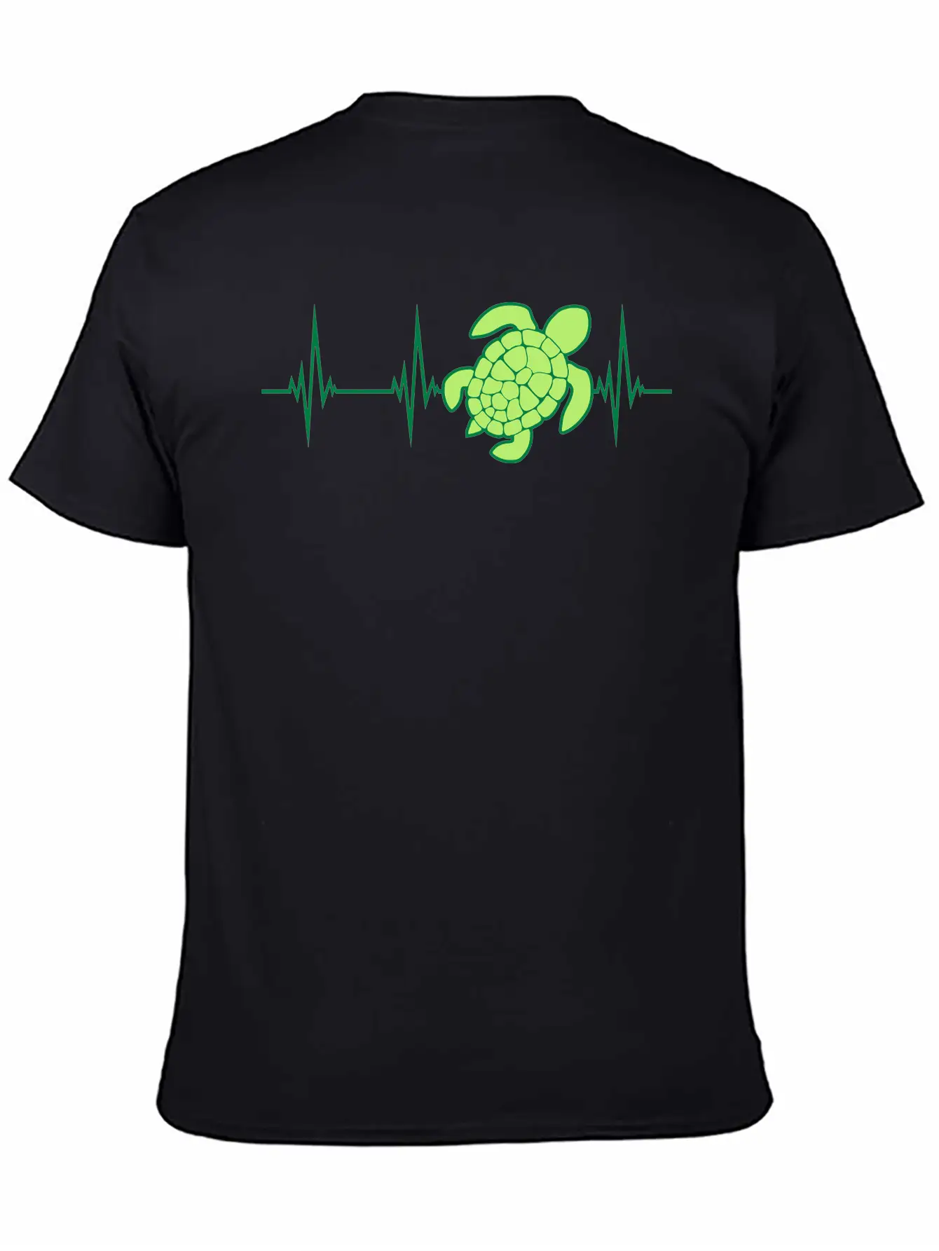 EKG Heartbeat Sea Stylish Everyday T-Shirt – Unisex Basic Cotton Tee