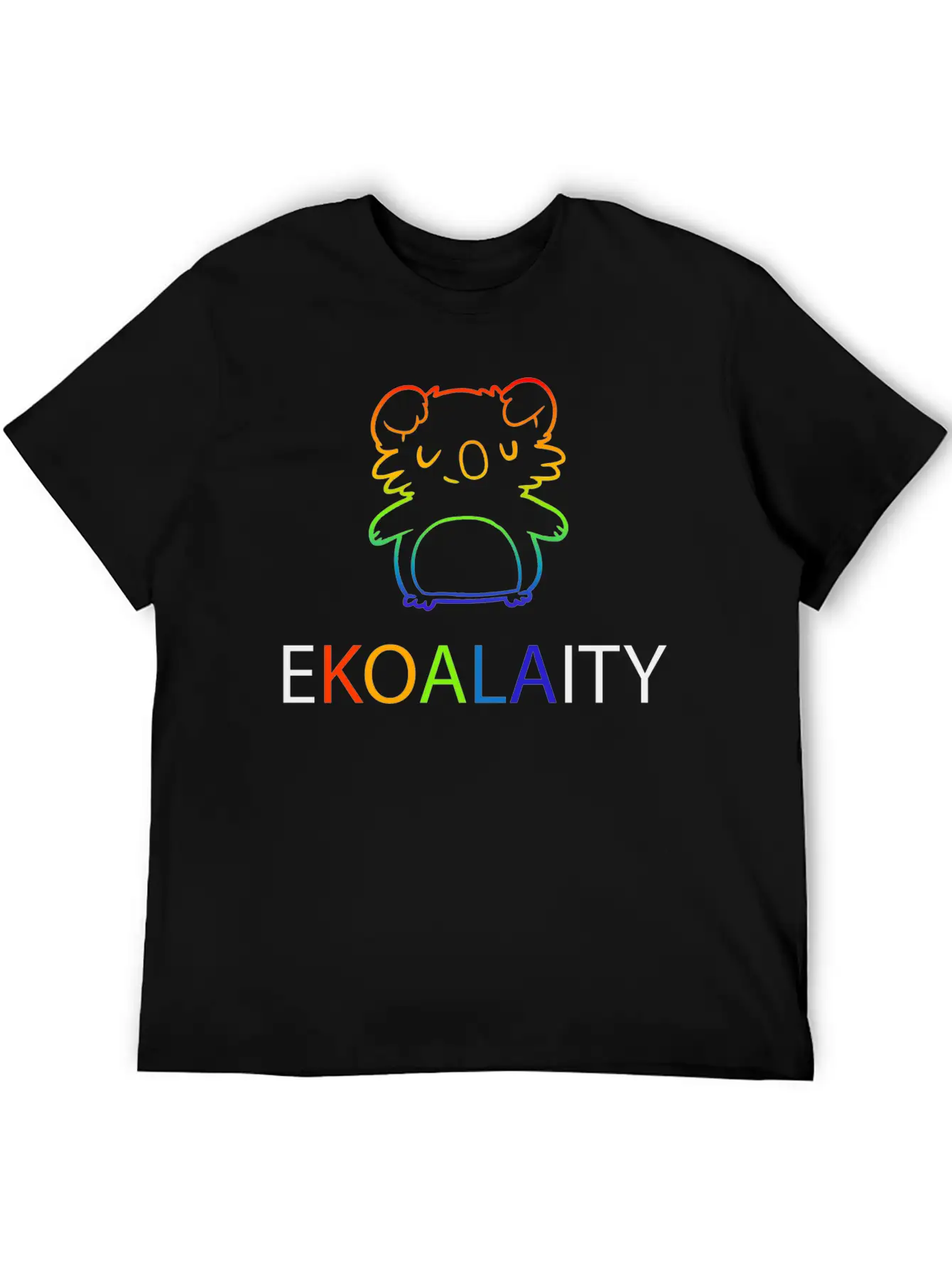 EKOALITY Love Pride - Gay Pride Design Unisex Stylish Everyday T-Shirt – Unisex Basic Cotton Tee