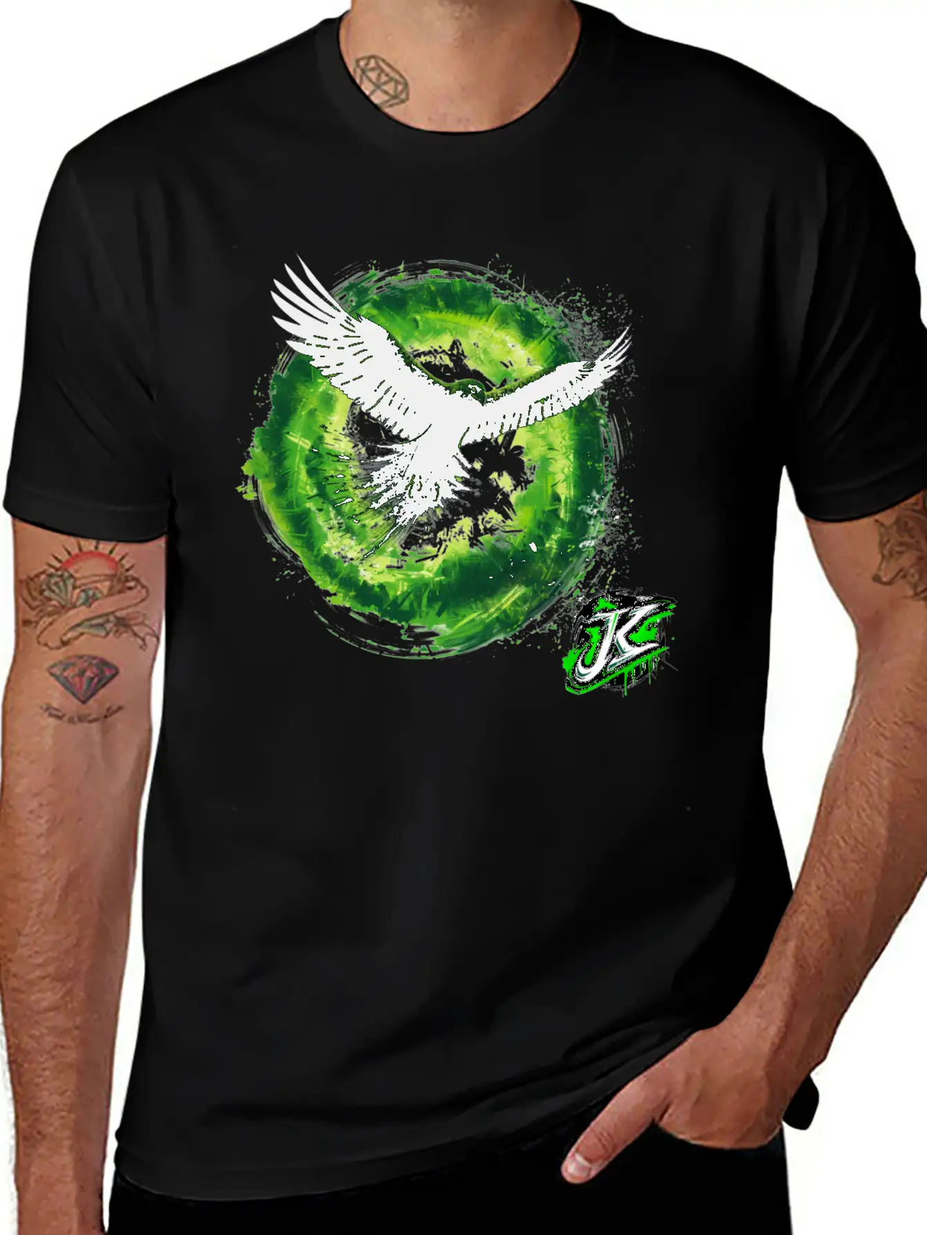 El Jefe Tornado Green Basic Graphic T-Shirt – Daily Comfort In Soft Cotton
