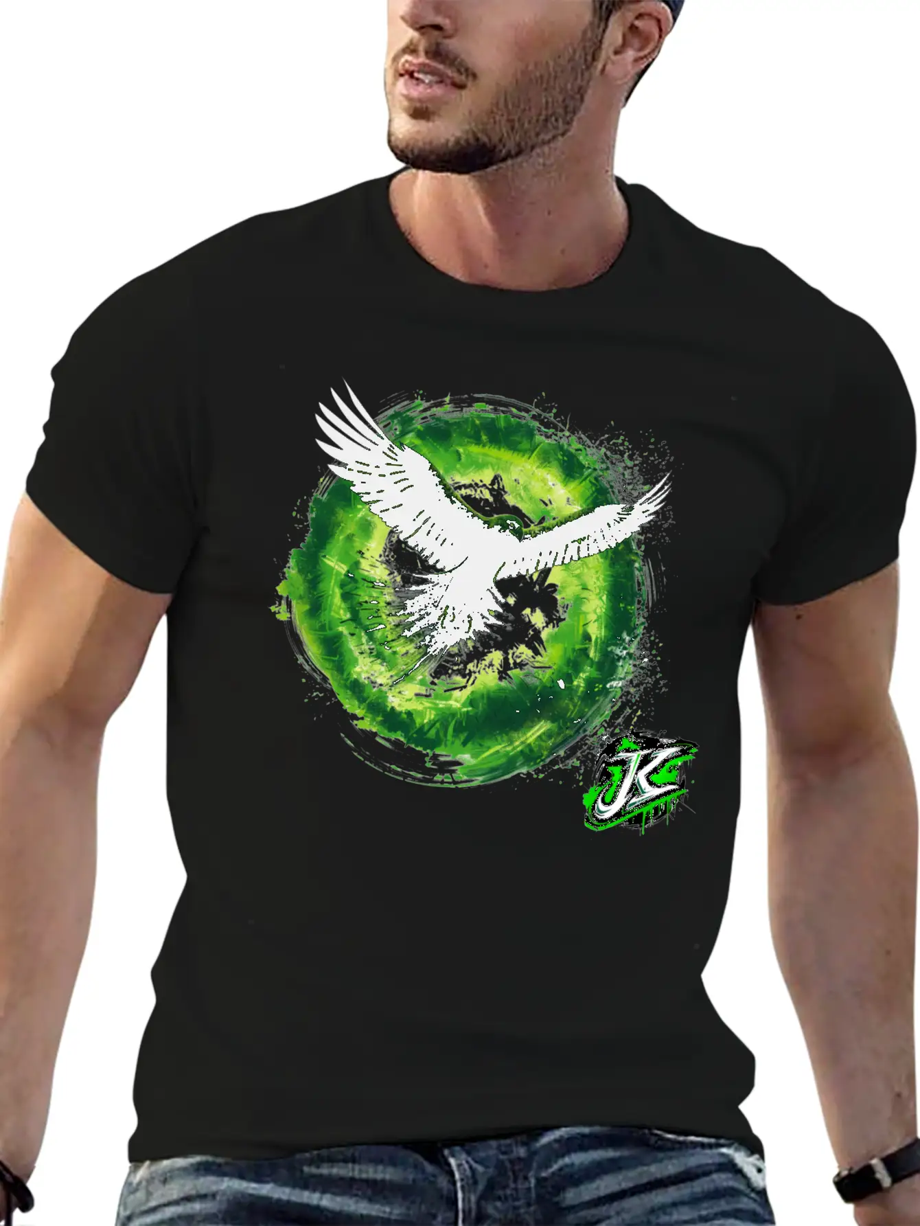 El Jefe Tornado Green Basic Graphic T-Shirt – Daily Comfort In Soft Cotton