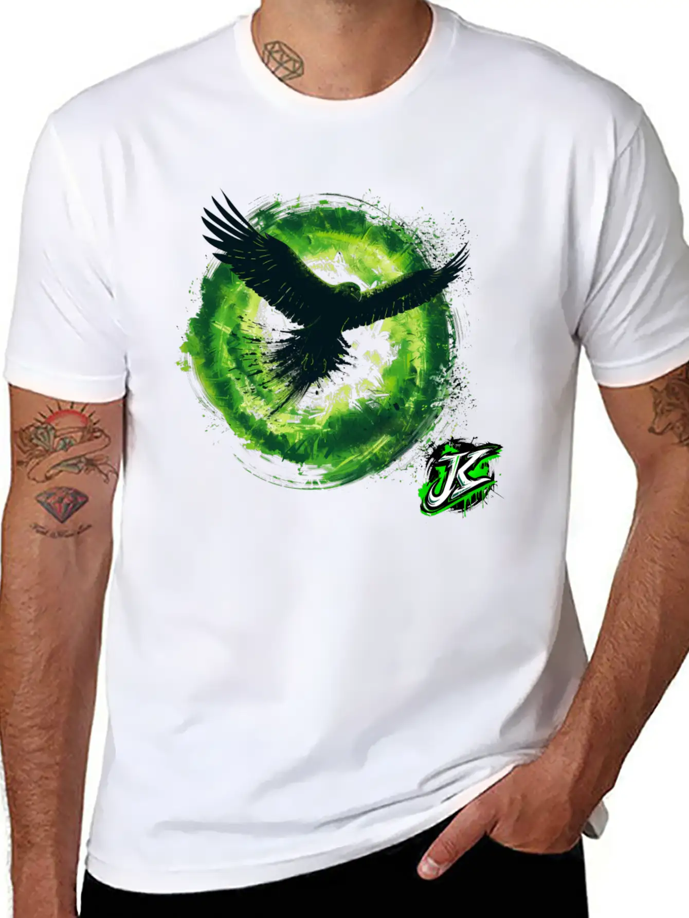 El Jefe Tornado Green Basic Graphic T-Shirt – Daily Comfort In Soft Cotton