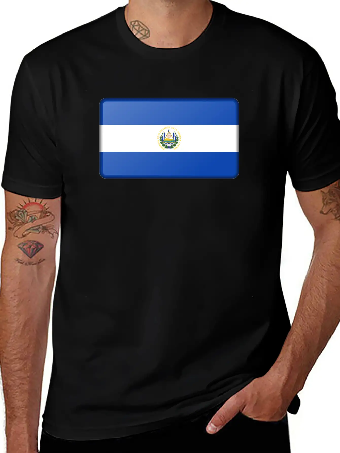 El Salvador Flag Timeless Short Sleeve Tee – Comfy And Minimalist Design