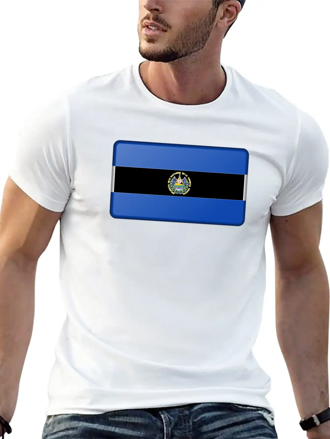 El Salvador Flag Timeless Short Sleeve Tee – Comfy And Minimalist Design