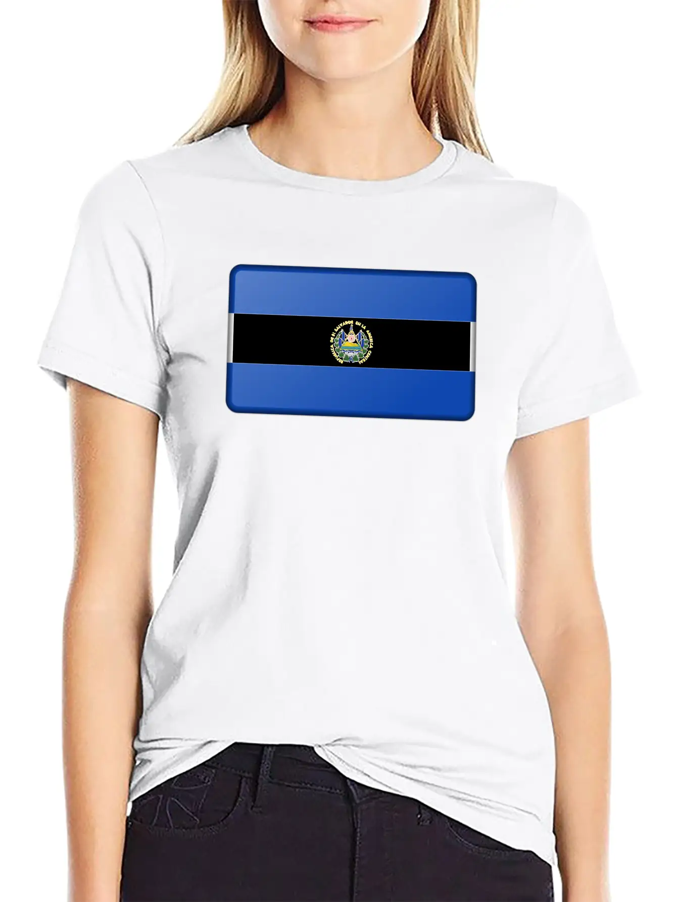El Salvador Flag Timeless Short Sleeve Tee – Comfy And Minimalist Design