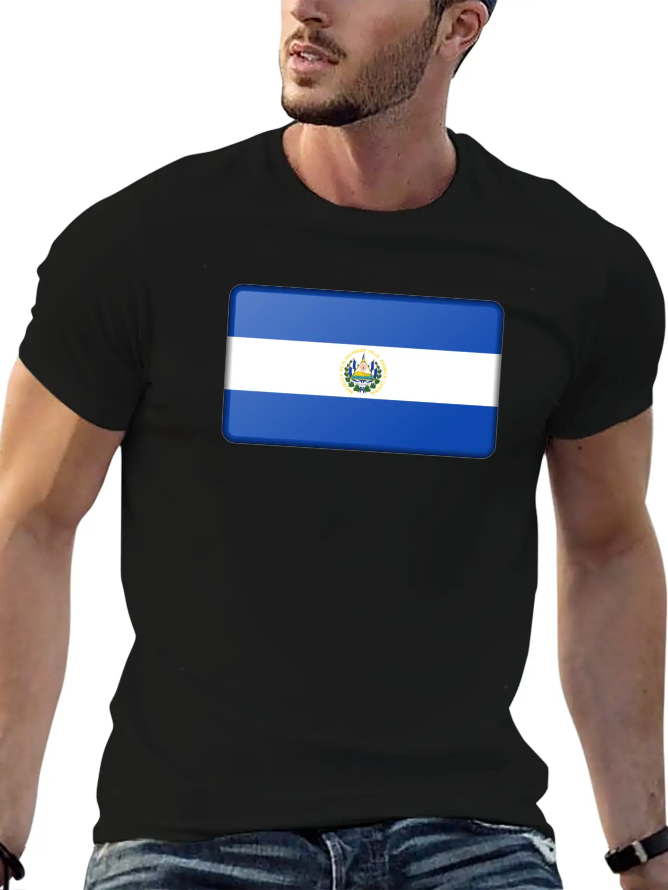 El Salvador Flag Timeless Short Sleeve Tee – Comfy And Minimalist Design