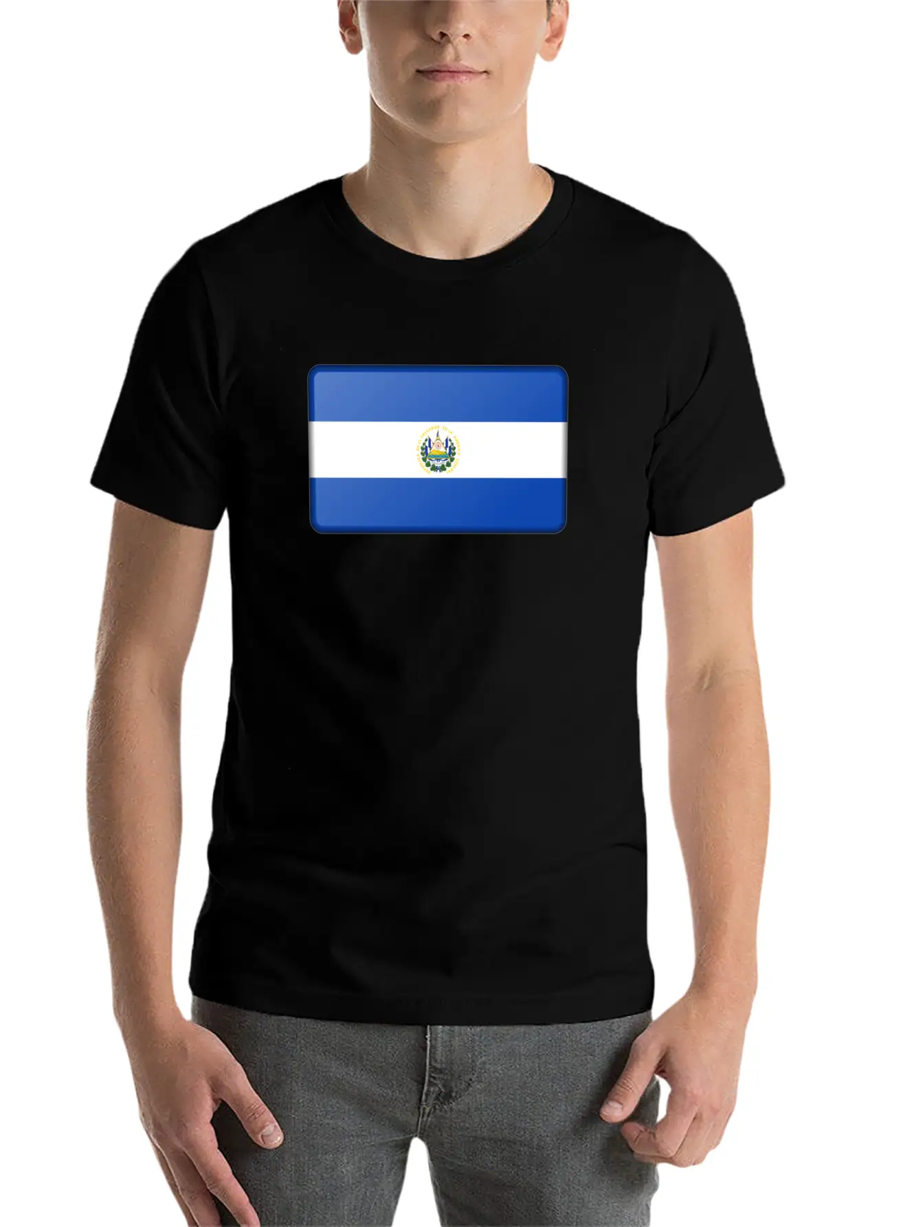El Salvador Flag Timeless Short Sleeve Tee – Comfy And Minimalist Design