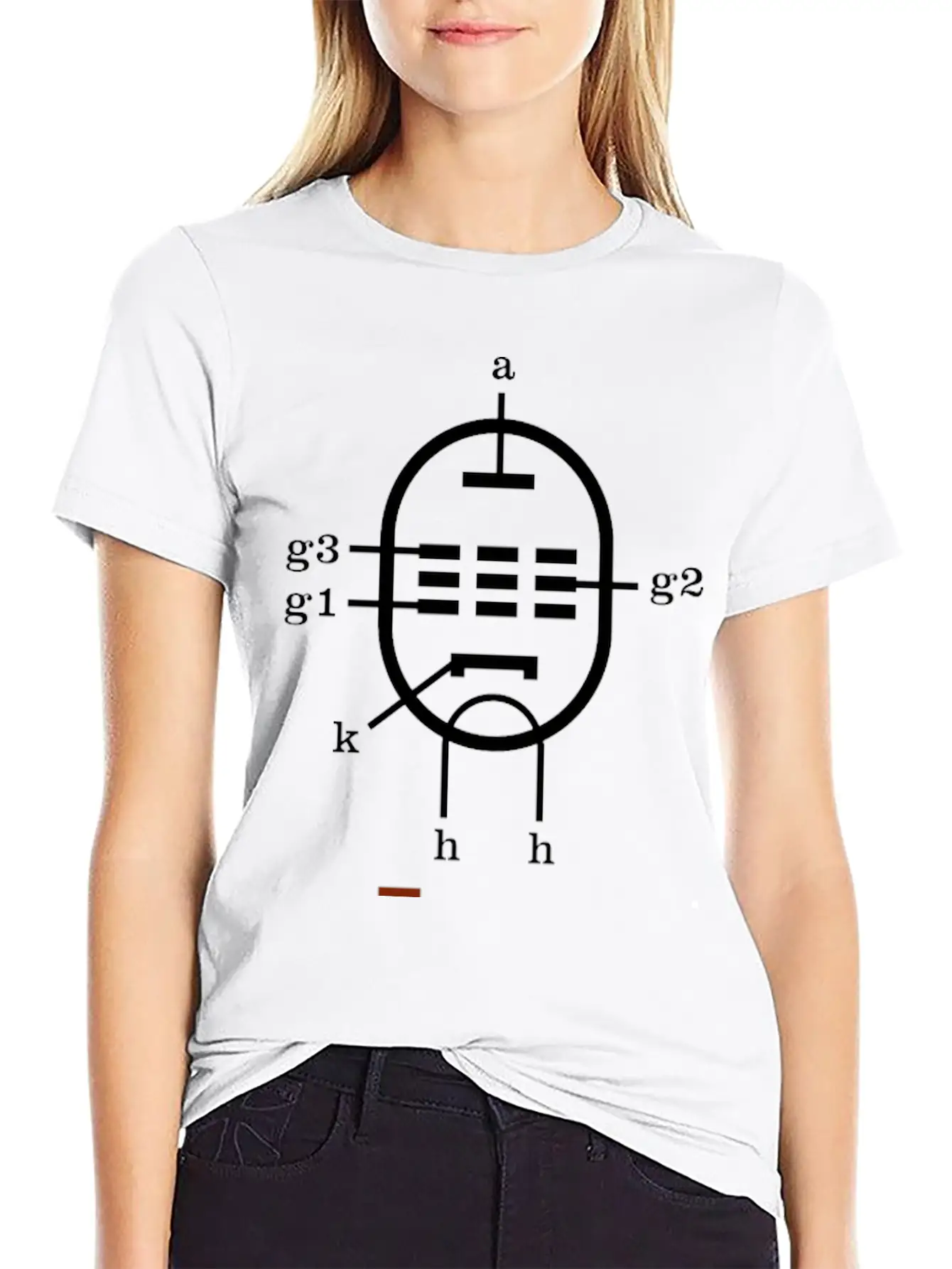 EL34 Vacuum Tube Schema Essential Unisex Summer Tee – Soft Cotton Casual Fit
