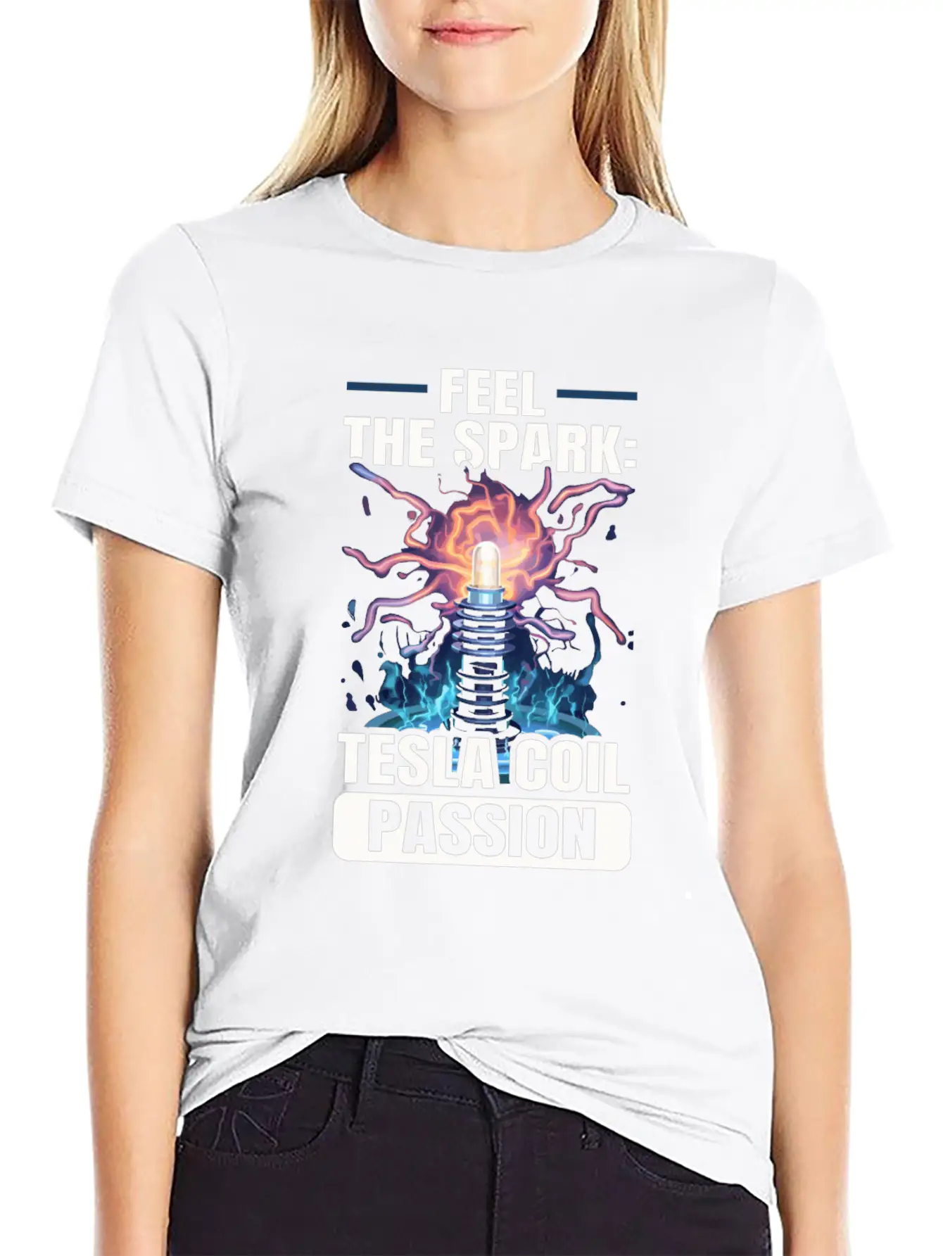 Electric Coil Electrical Engineer Electricity Stylish Everyday T-Shirt – Unisex Basic Cotton Tee