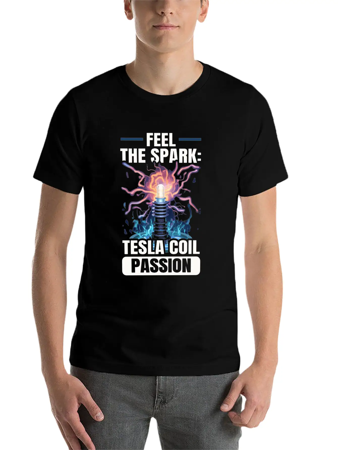 Electric Coil Electrical Engineer Electricity Stylish Everyday T-Shirt – Unisex Basic Cotton Tee