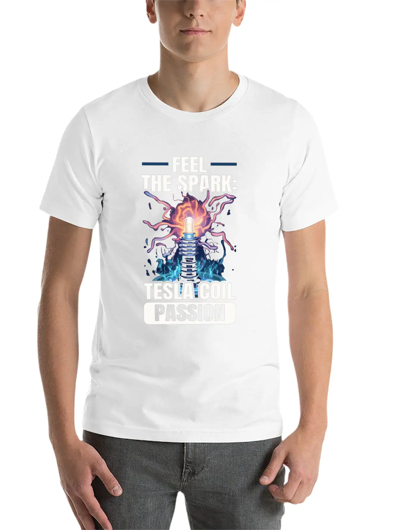 Electric Coil Electrical Engineer Electricity Stylish Everyday T-Shirt – Unisex Basic Cotton Tee