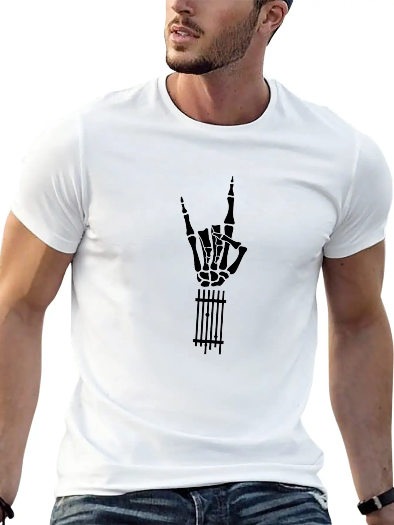 Electric Guitar Guitarist E-Guitar Unisex Short Sleeve Soft Cotton T-Shirt – Casual Everyday Wear