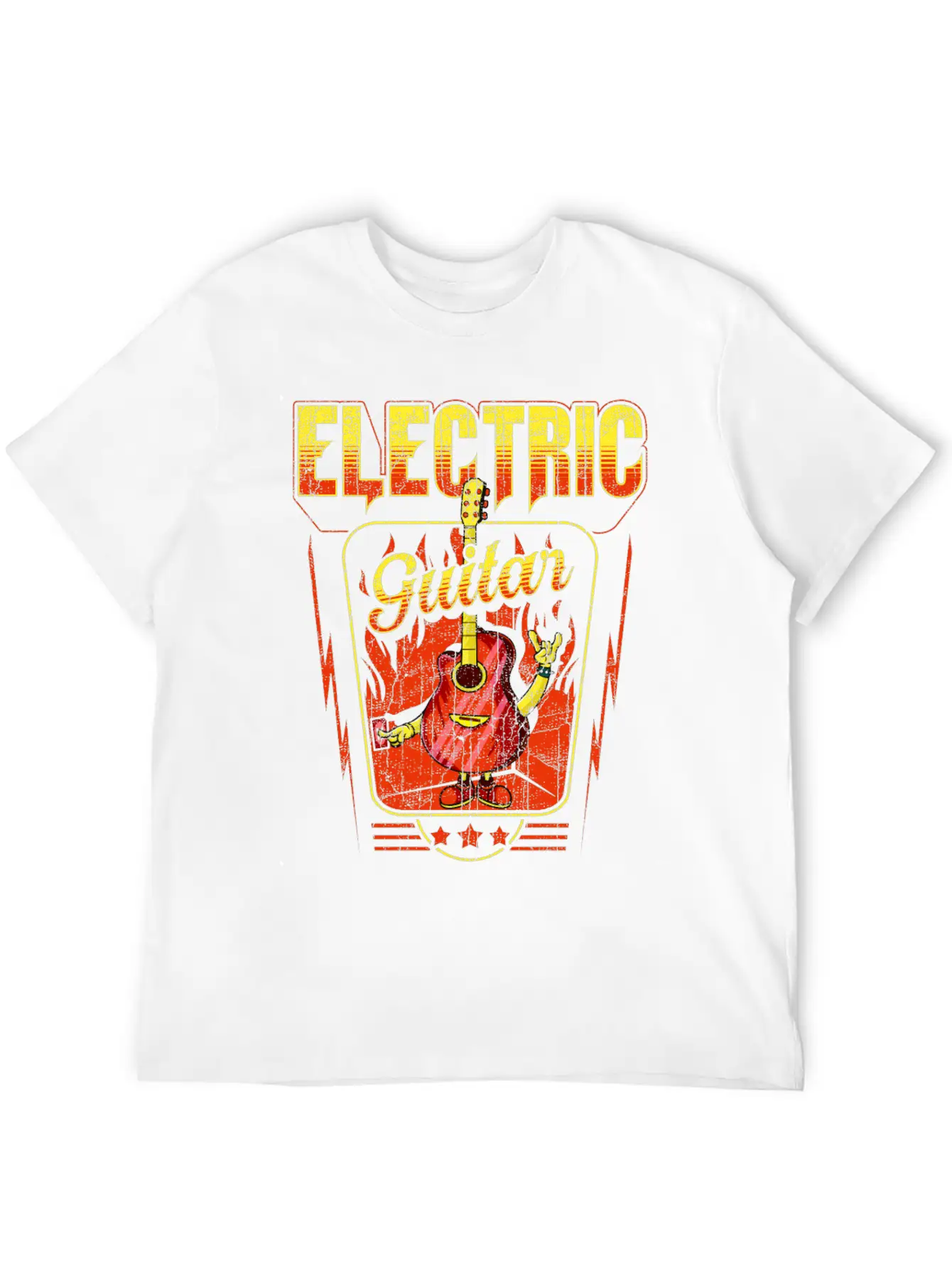 Electric Guitar Rock Unisex Casual T-Shirt – Clean Design For Daily Comfort