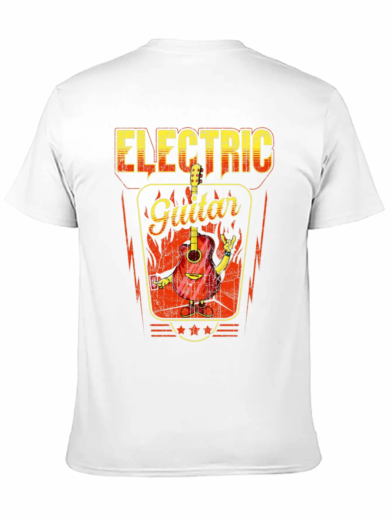 Electric Guitar Rock Unisex Casual T-Shirt – Clean Design For Daily Comfort