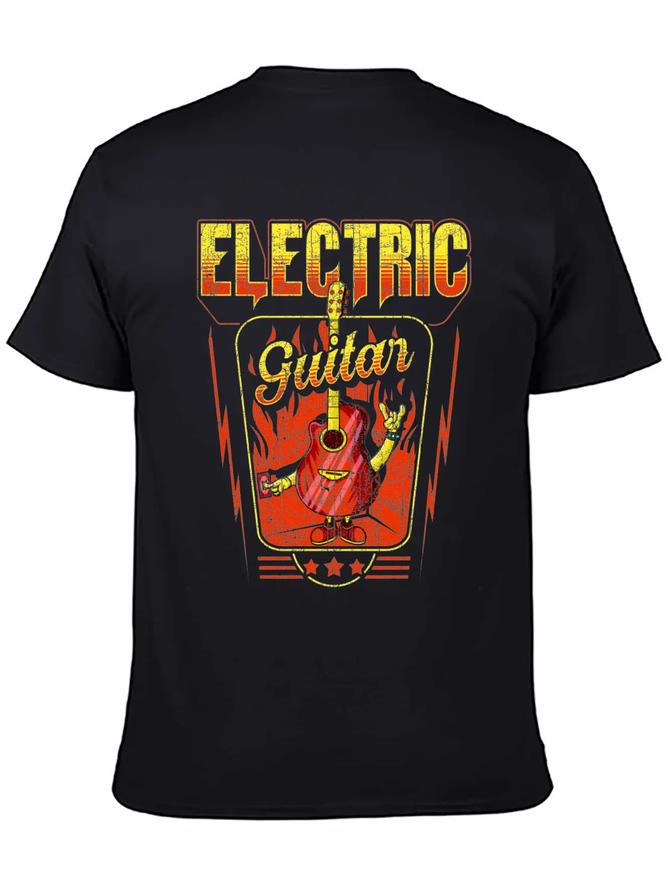 Electric Guitar Rock Unisex Casual T-Shirt – Clean Design For Daily Comfort