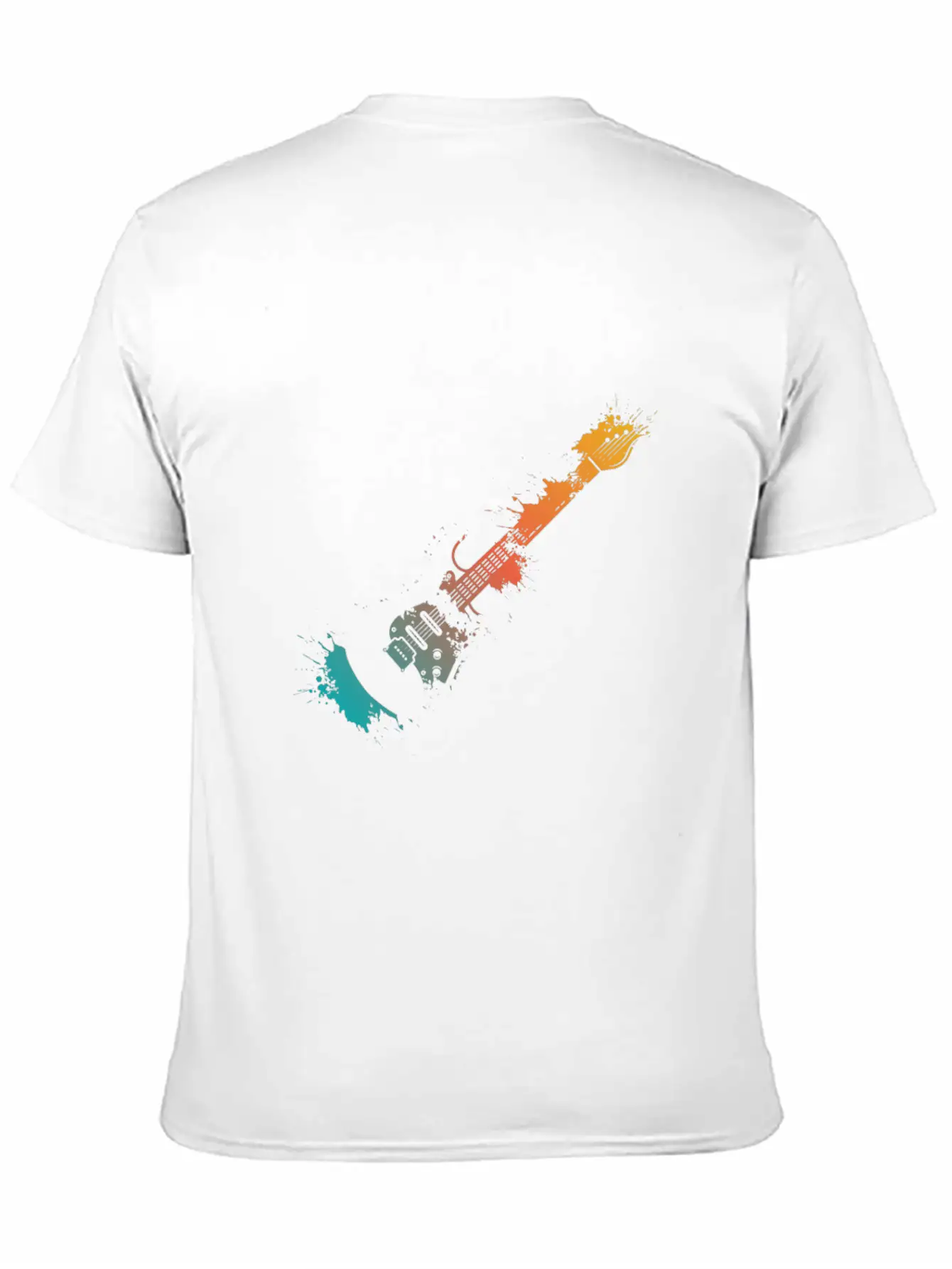 Electric Guitar Splash Essential Unisex Summer Tee – Soft Cotton Casual Fit