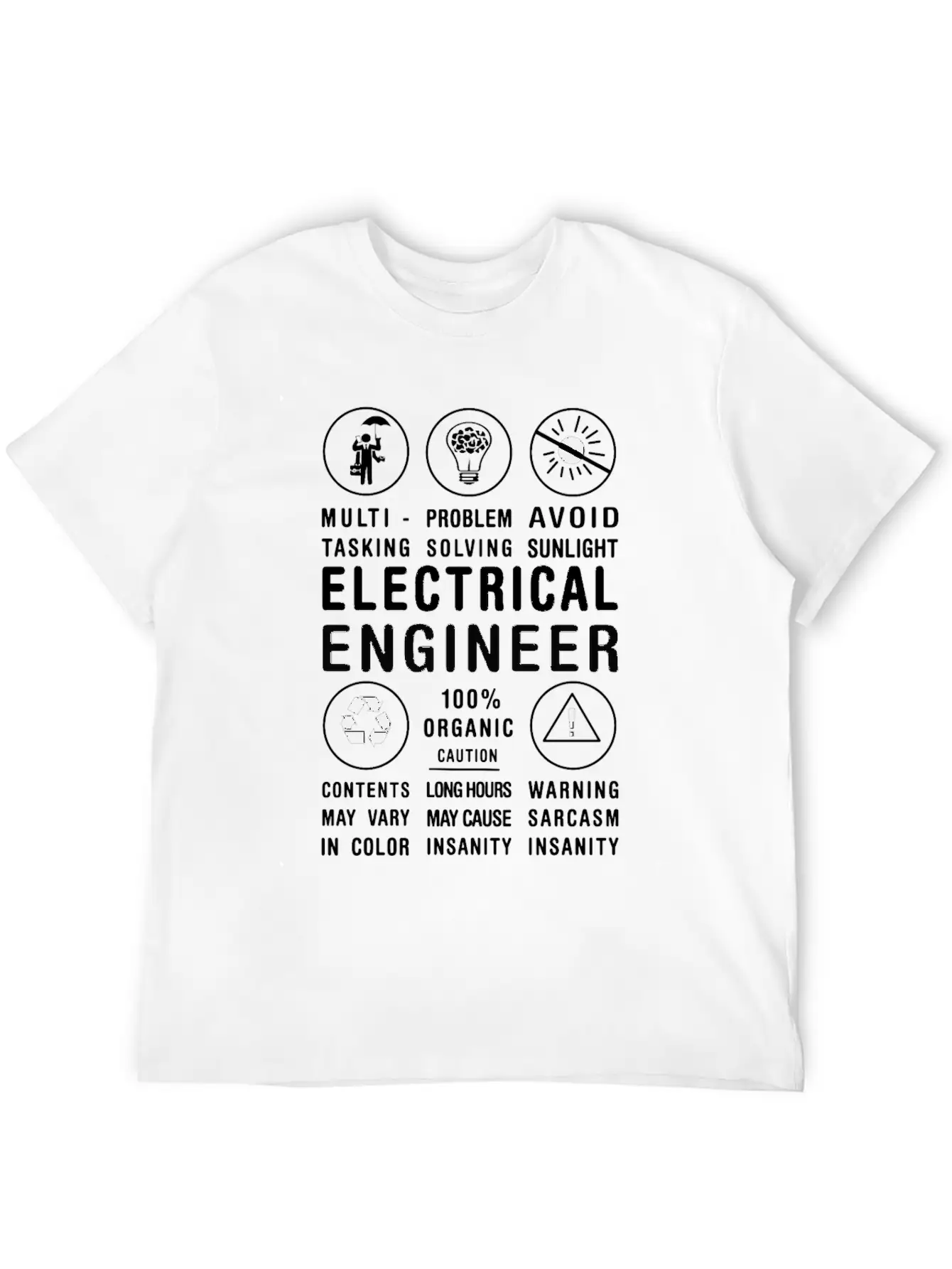 Electrical Engineer Funny Stylish Everyday T-Shirt – Unisex Basic Cotton Tee