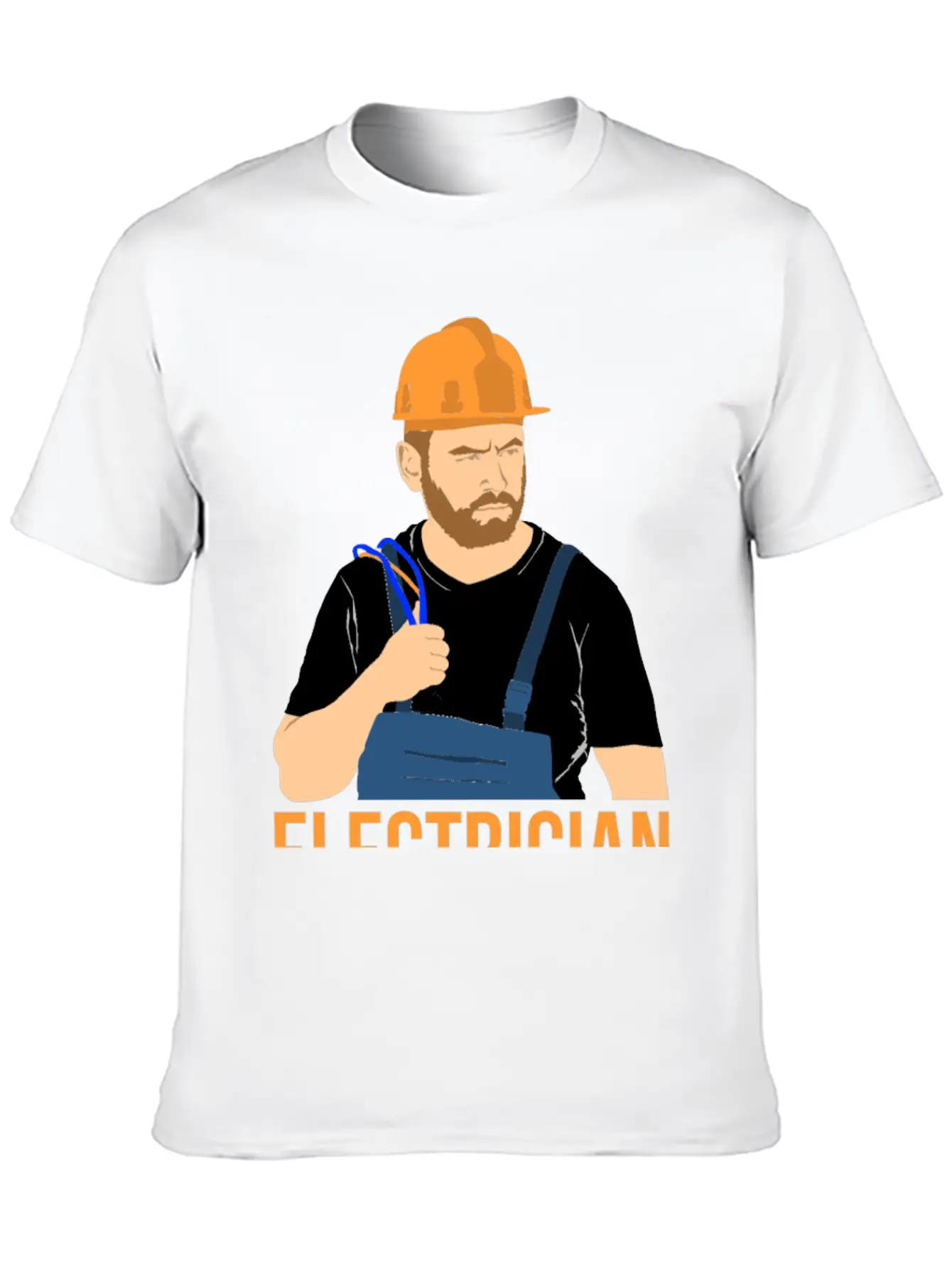 Electrician King Of Trades Funny T Shirt Tee Gift Unisex Short Sleeve Soft Cotton T-Shirt – Casual Everyday Wear