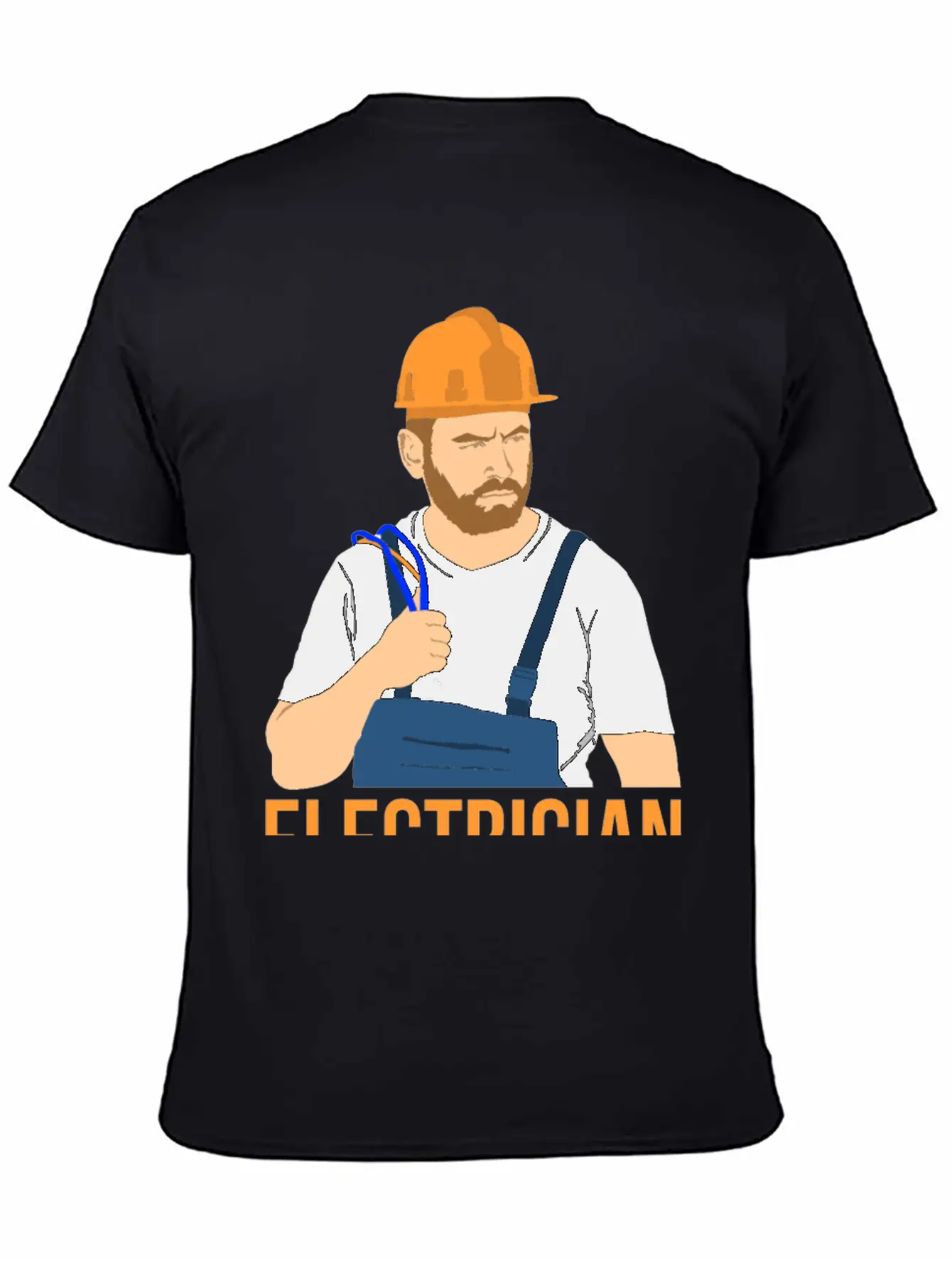 Electrician King Of Trades Funny T Shirt Tee Gift Unisex Short Sleeve Soft Cotton T-Shirt – Casual Everyday Wear