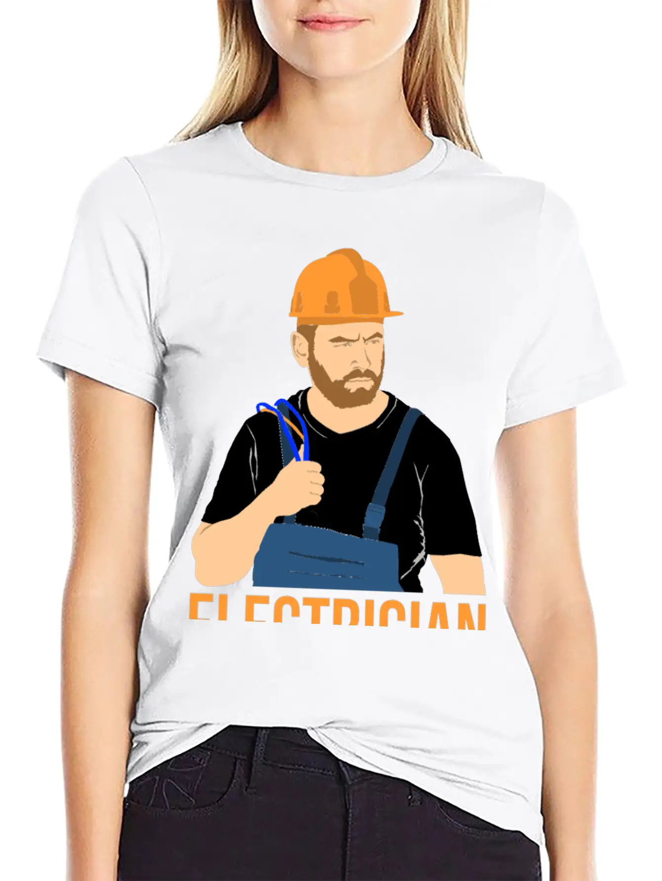 Electrician King Of Trades Funny T Shirt Tee Gift Unisex Short Sleeve Soft Cotton T-Shirt – Casual Everyday Wear