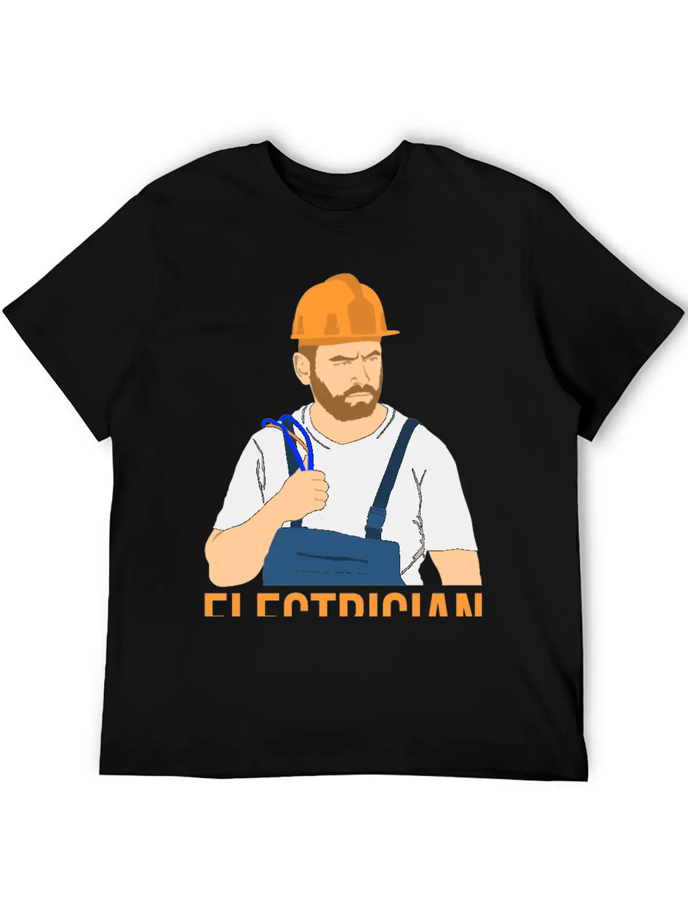 Electrician King Of Trades Funny T Shirt Tee Gift Unisex Short Sleeve Soft Cotton T-Shirt – Casual Everyday Wear