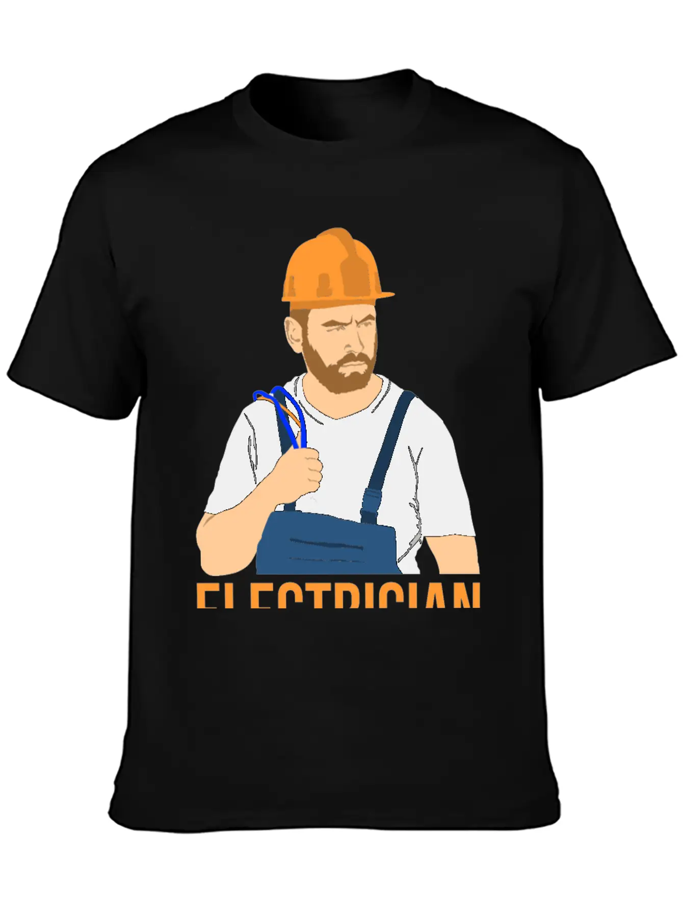 Electrician King Of Trades Funny T Shirt Tee Gift Unisex Short Sleeve Soft Cotton T-Shirt – Casual Everyday Wear