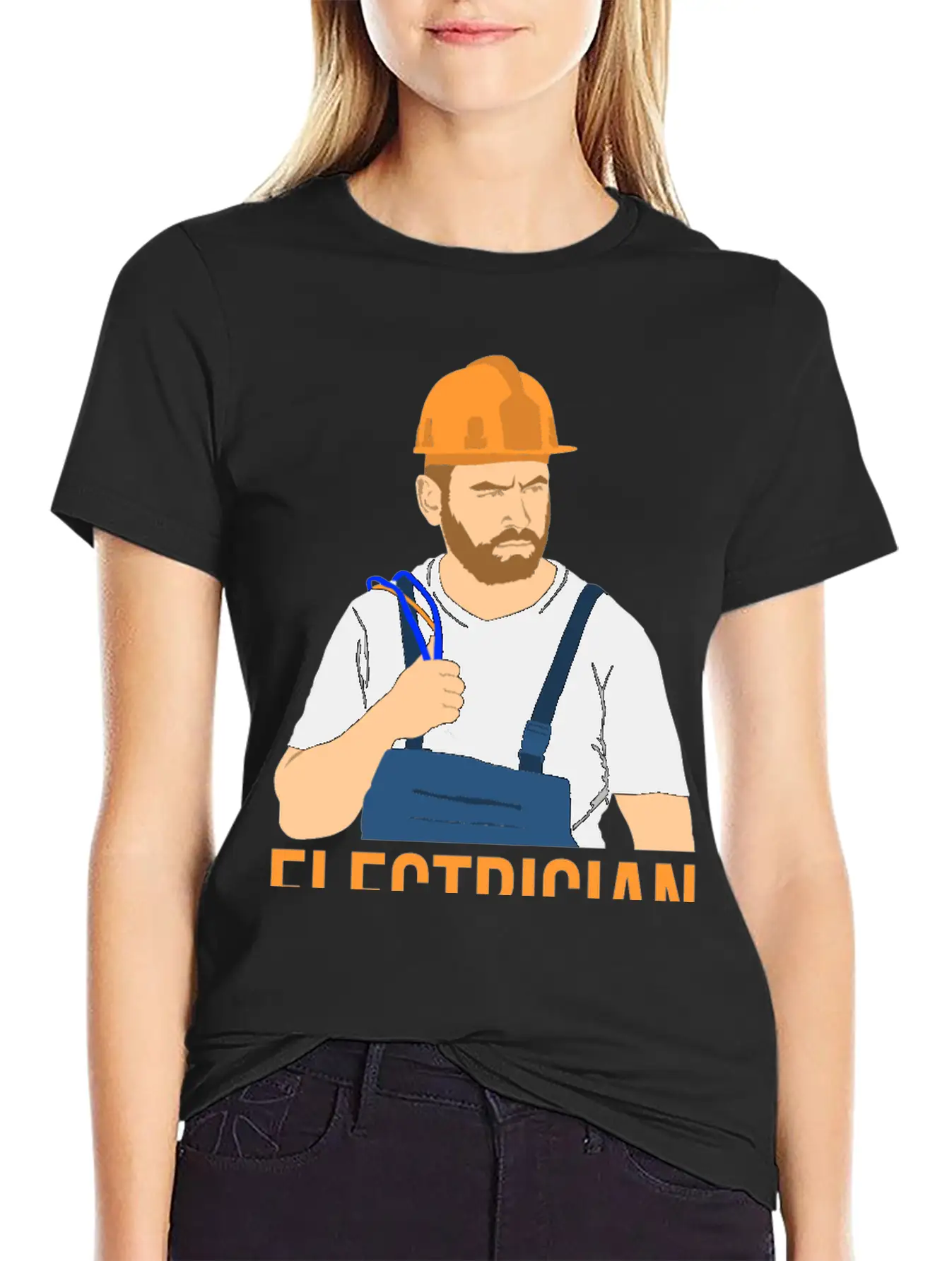 Electrician King Of Trades Funny T Shirt Tee Gift Unisex Short Sleeve Soft Cotton T-Shirt – Casual Everyday Wear
