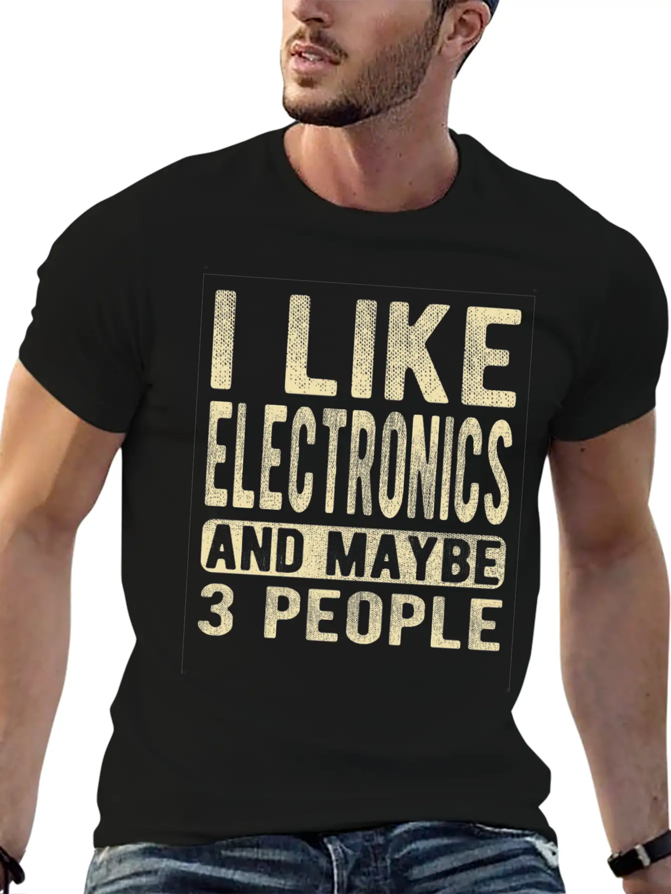 Electronics Saying Comfortable Minimalist Graphic Tee – Summer Style Essential