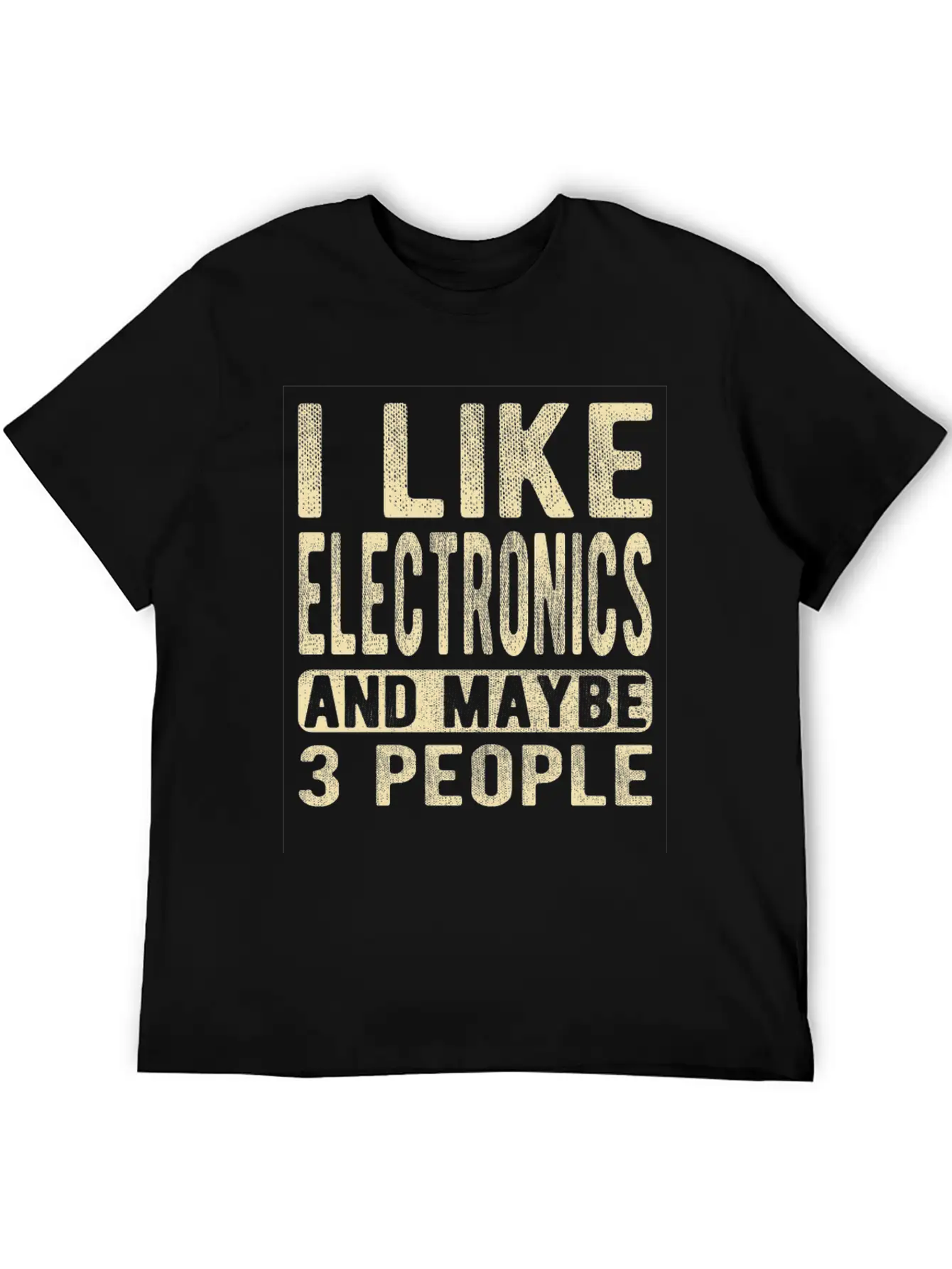 Electronics Saying Comfortable Minimalist Graphic Tee – Summer Style Essential