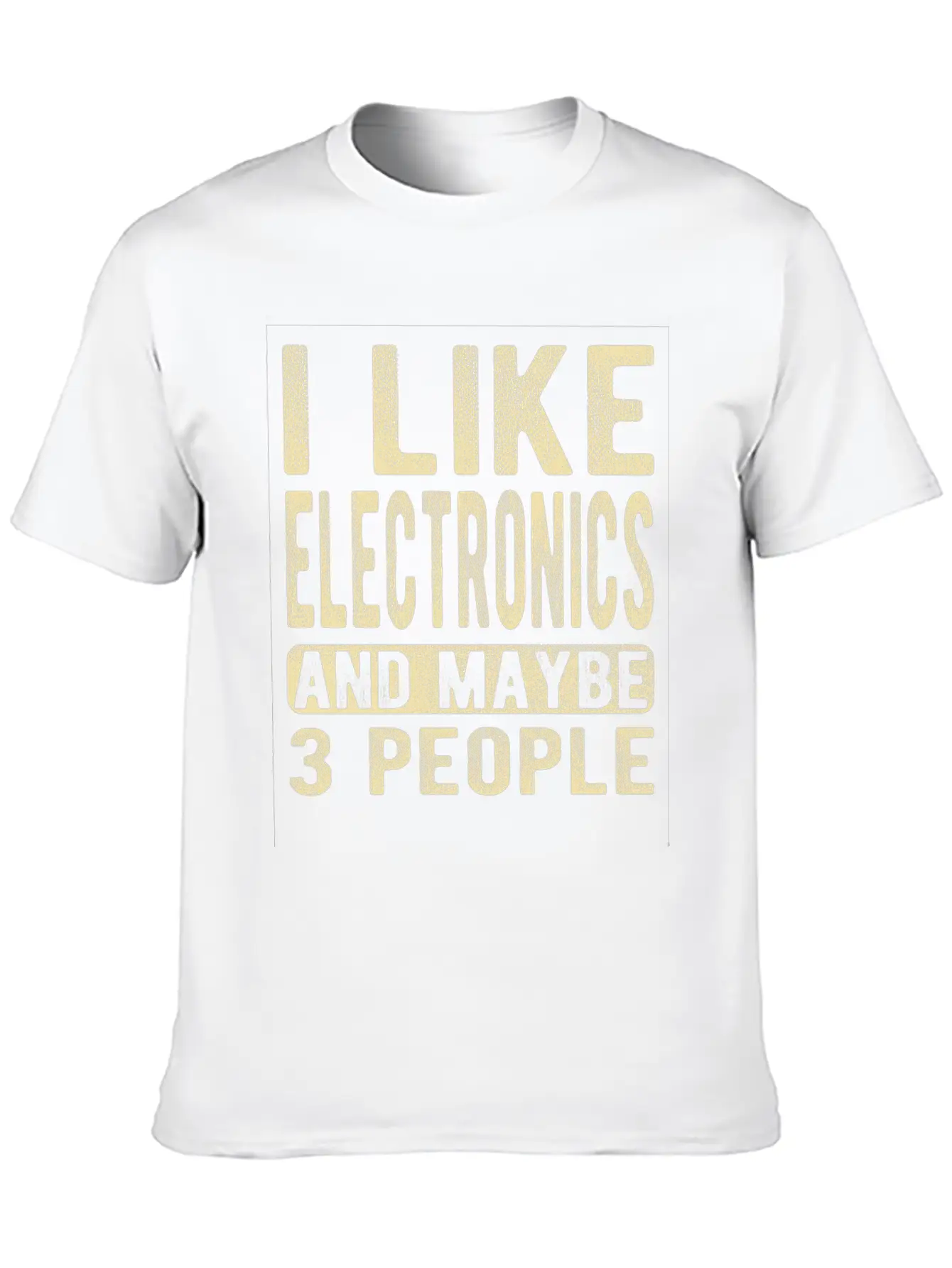 Electronics Saying Comfortable Minimalist Graphic Tee – Summer Style Essential