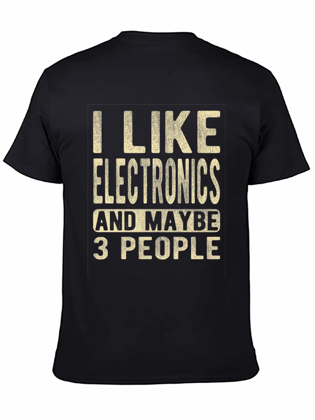 Electronics Saying Comfortable Minimalist Graphic Tee – Summer Style Essential