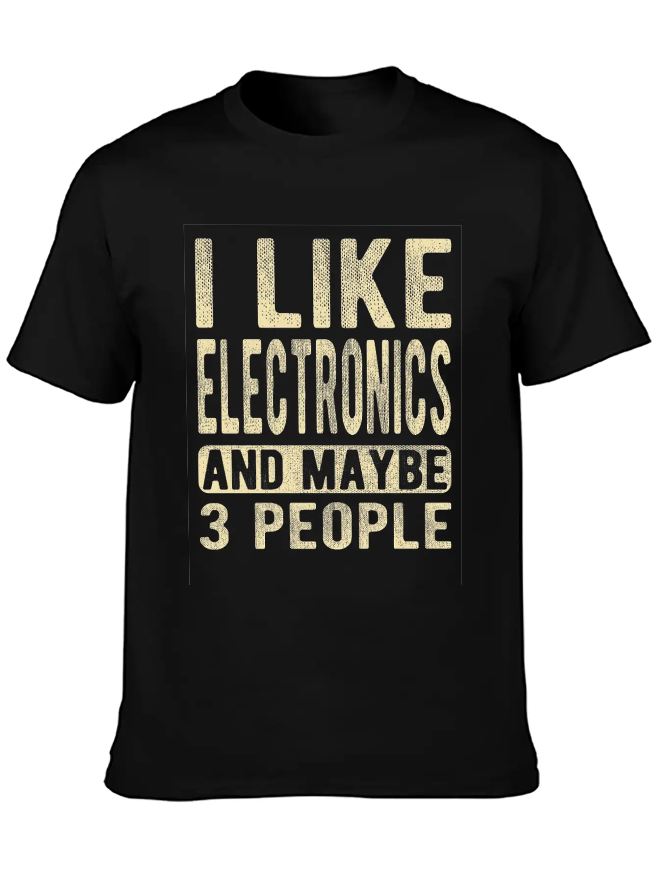 Electronics Saying Comfortable Minimalist Graphic Tee – Summer Style Essential
