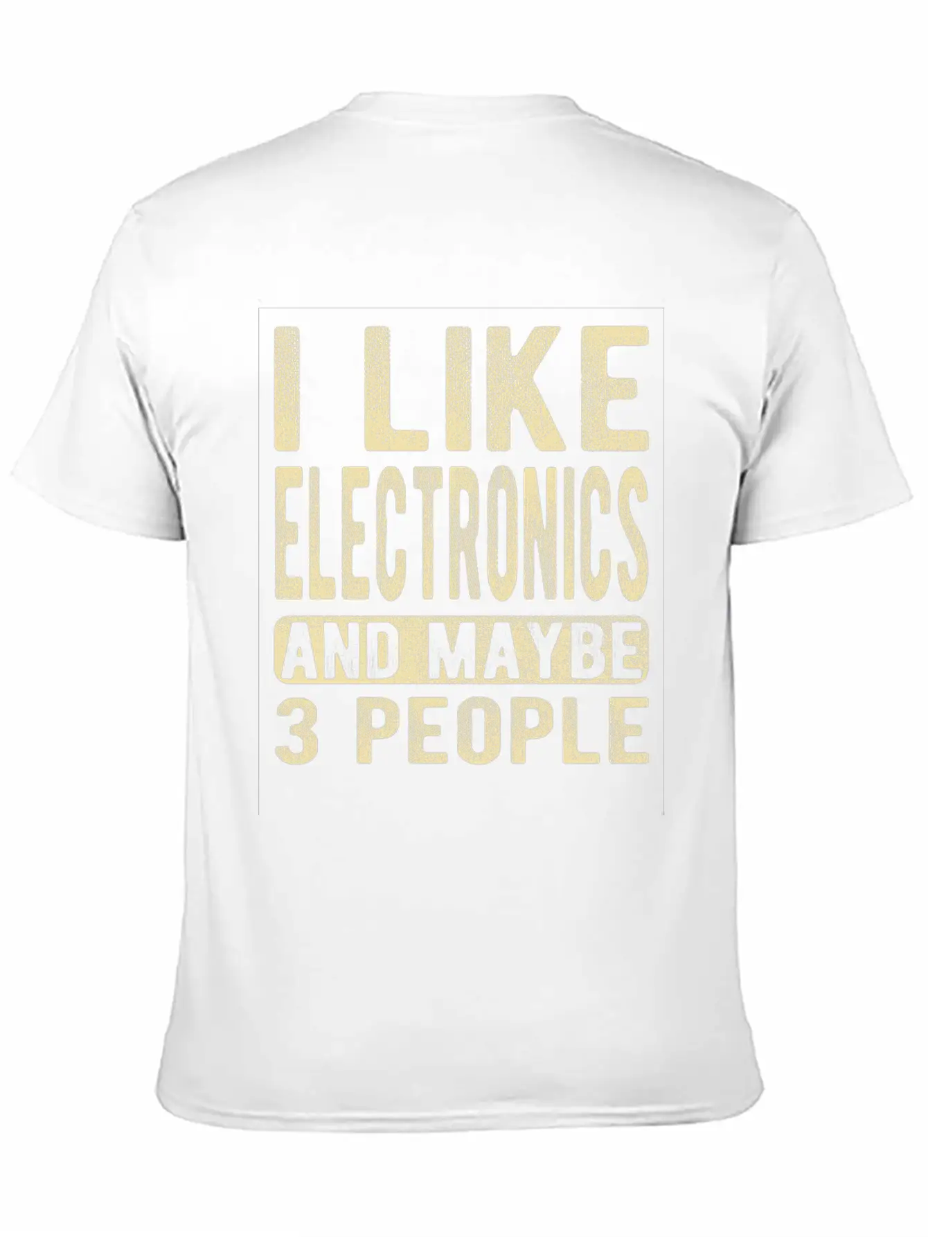 Electronics Saying Comfortable Minimalist Graphic Tee – Summer Style Essential