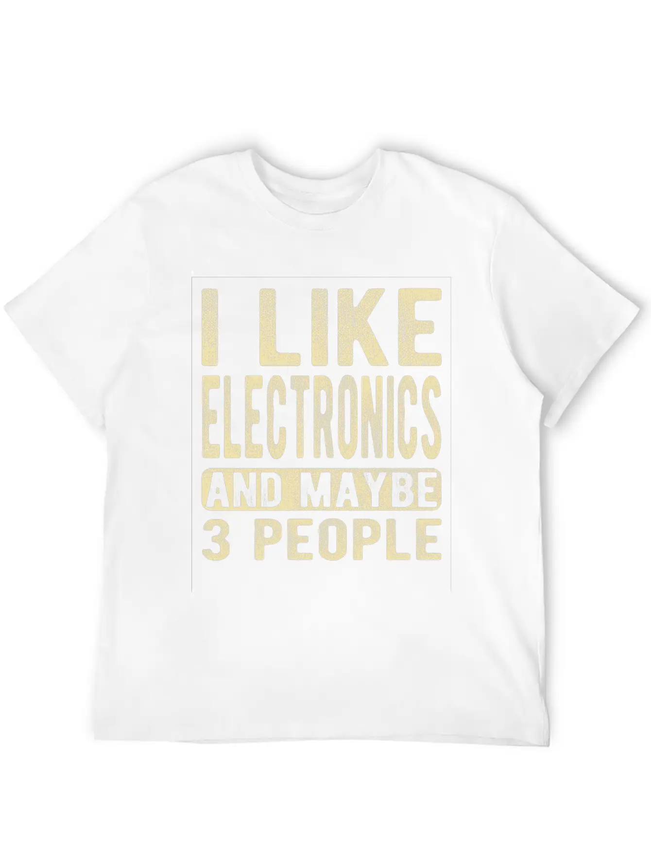 Electronics Saying Comfortable Minimalist Graphic Tee – Summer Style Essential