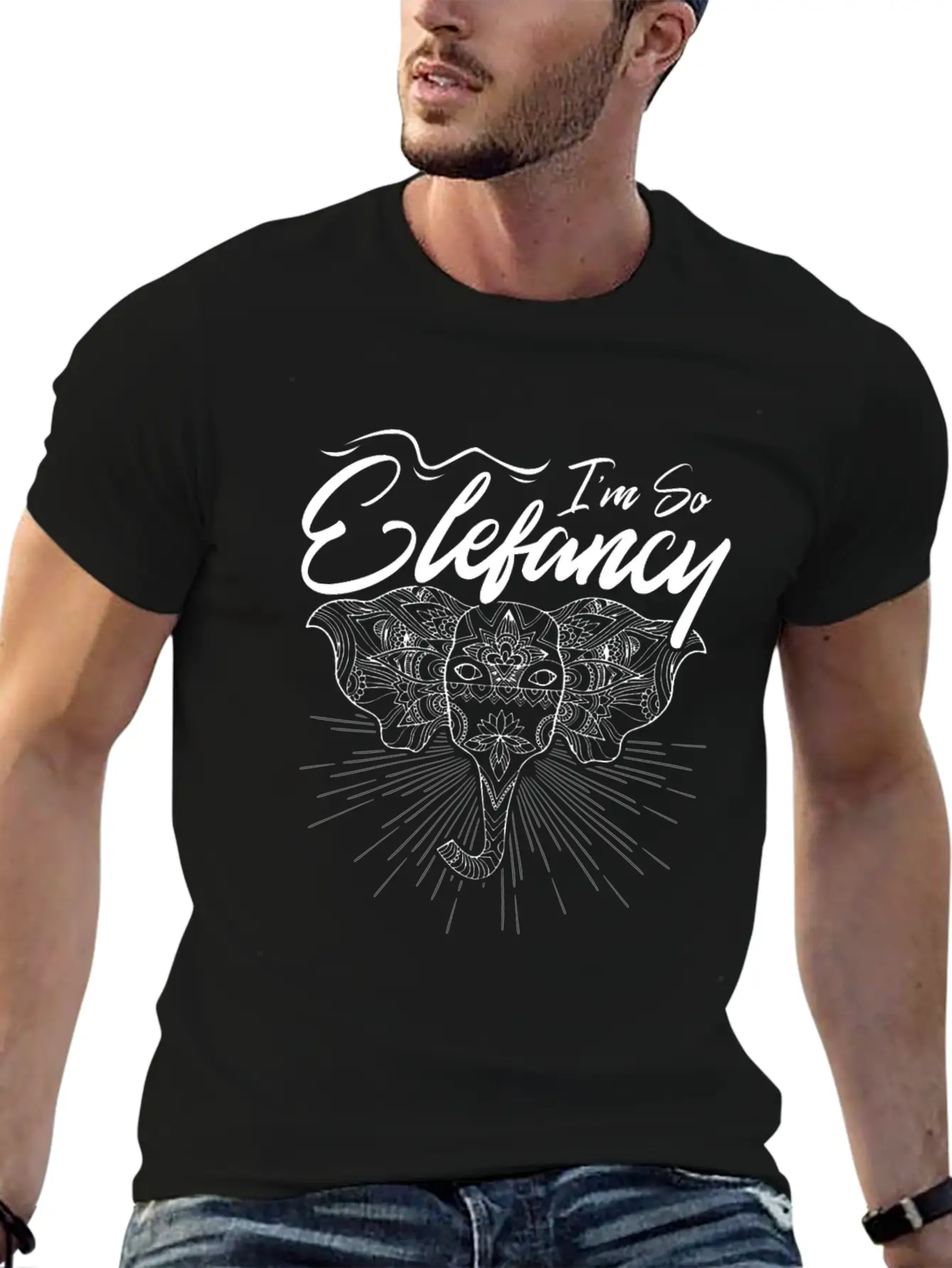 Elefants Are Elefantastic Comfortable Minimalist Graphic Tee – Summer Style Essential