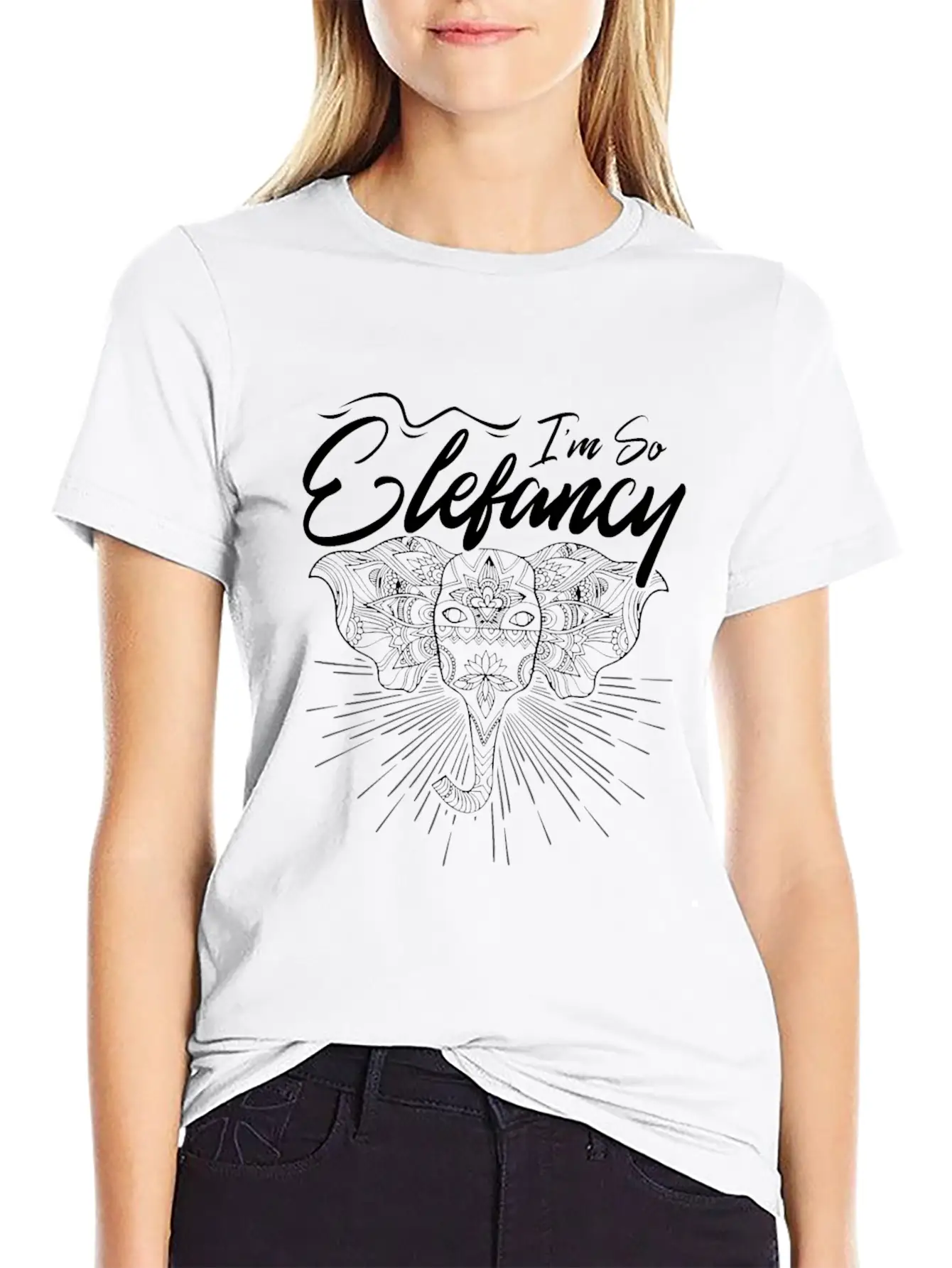 Elefants Are Elefantastic Comfortable Minimalist Graphic Tee – Summer Style Essential