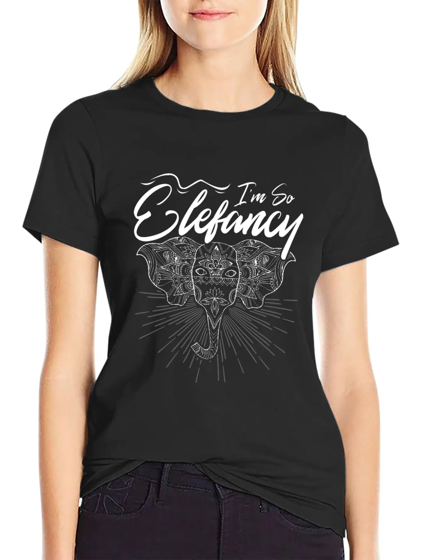 Elefants Are Elefantastic Comfortable Minimalist Graphic Tee – Summer Style Essential