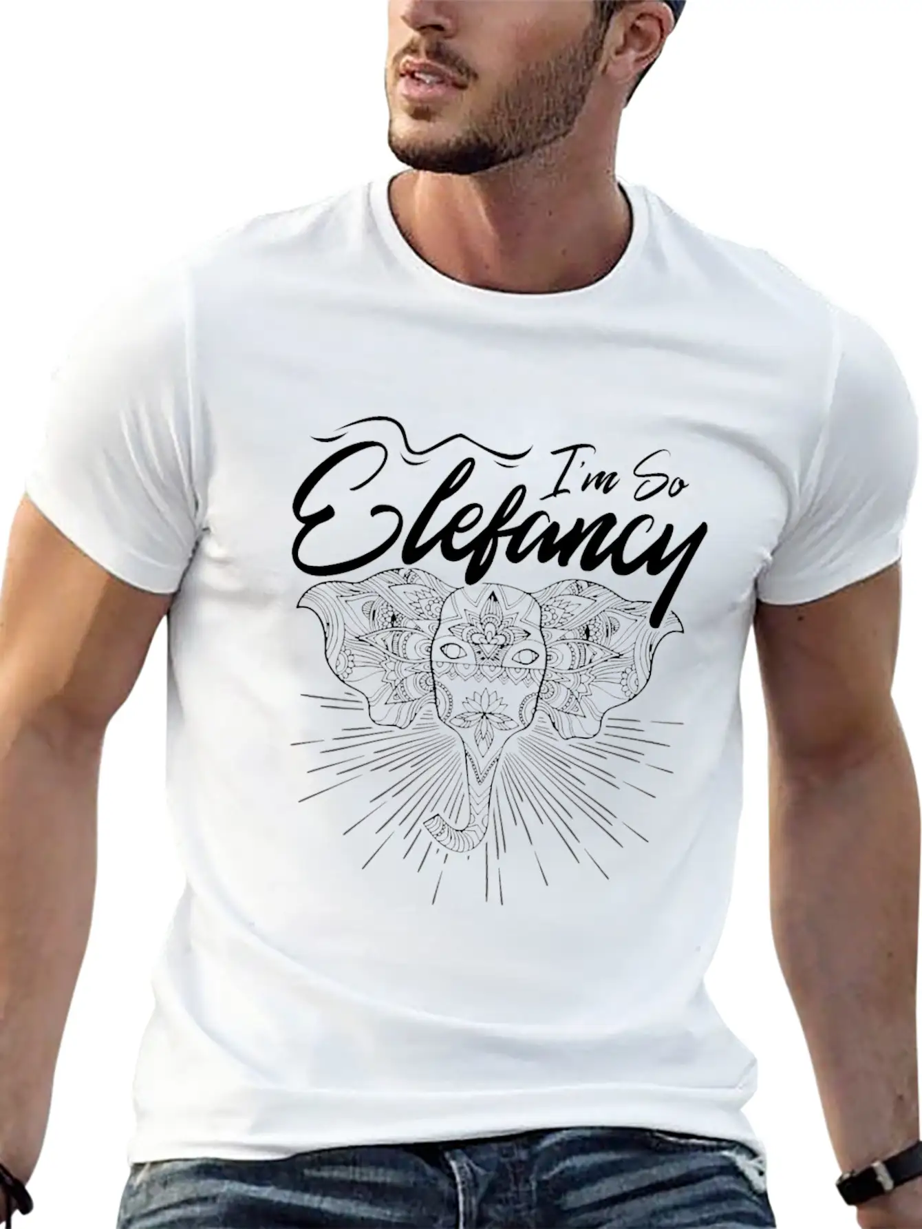 Elefants Are Elefantastic Comfortable Minimalist Graphic Tee – Summer Style Essential