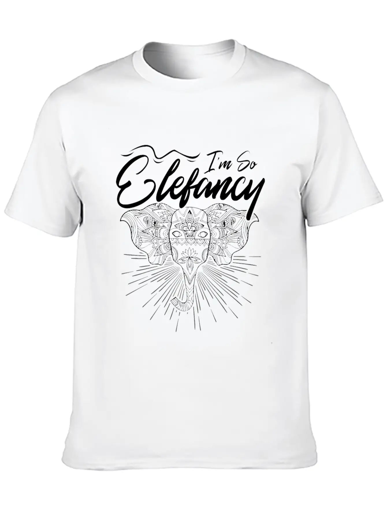 Elefants Are Elefantastic Comfortable Minimalist Graphic Tee – Summer Style Essential