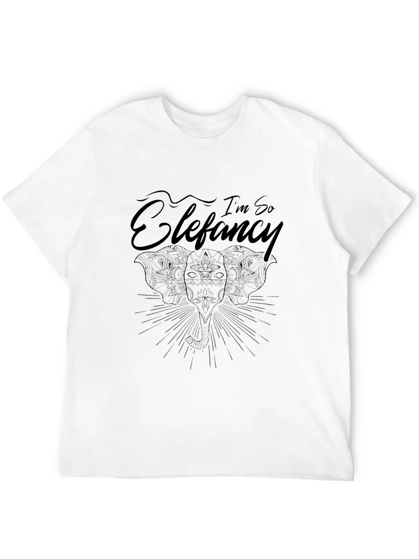 Elefants Are Elefantastic Comfortable Minimalist Graphic Tee – Summer Style Essential