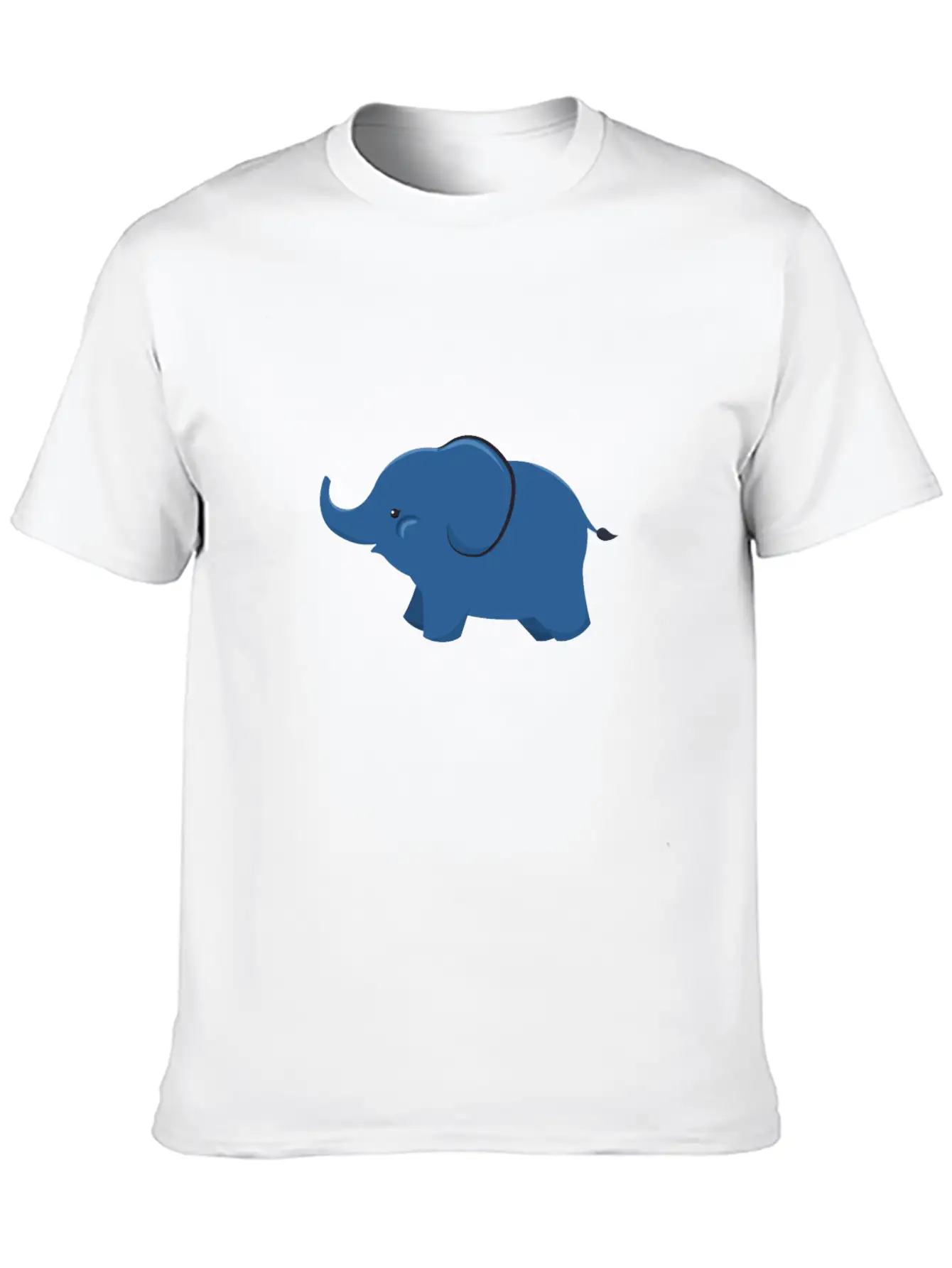 Elephant - Cute Elephant Design Unisex Short Sleeve Soft Cotton T-Shirt – Casual Everyday Wear