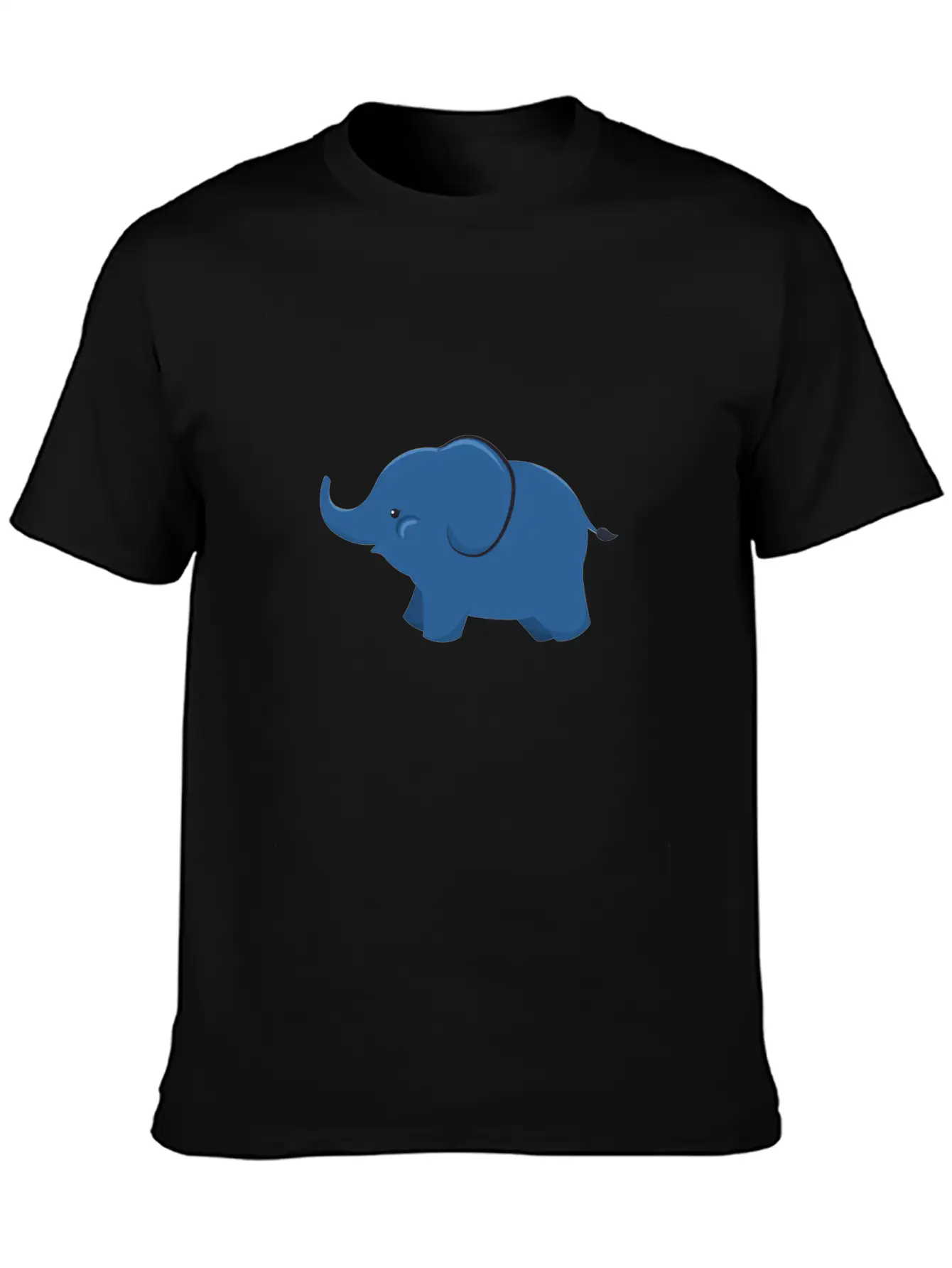 Elephant - Cute Elephant Design Unisex Short Sleeve Soft Cotton T-Shirt – Casual Everyday Wear