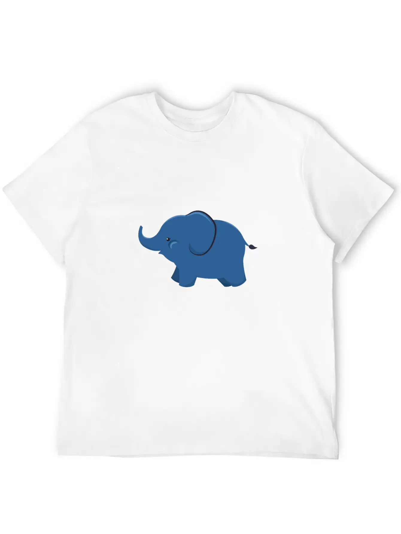 Elephant - Cute Elephant Design Unisex Short Sleeve Soft Cotton T-Shirt – Casual Everyday Wear