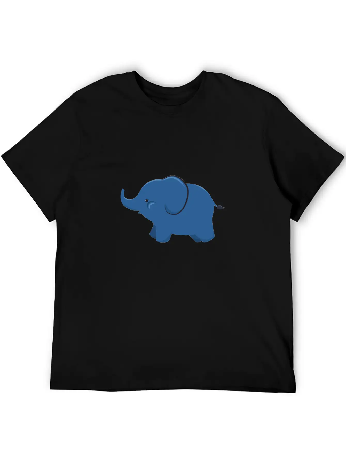 Elephant - Cute Elephant Design Unisex Short Sleeve Soft Cotton T-Shirt – Casual Everyday Wear
