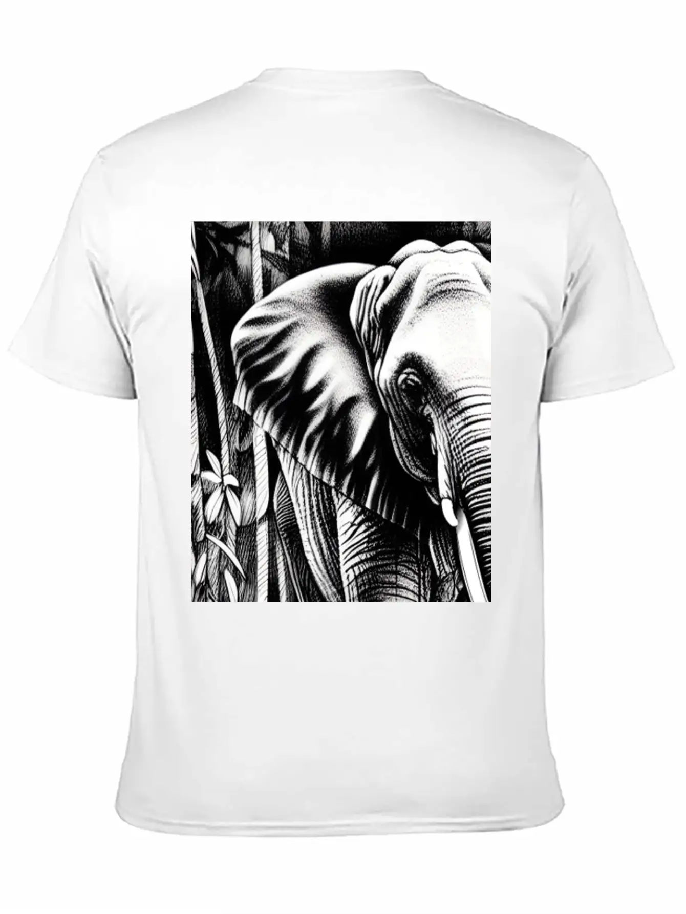 Elephant In The Jungle Stylish Everyday T-Shirt – Unisex Basic Cotton Tee