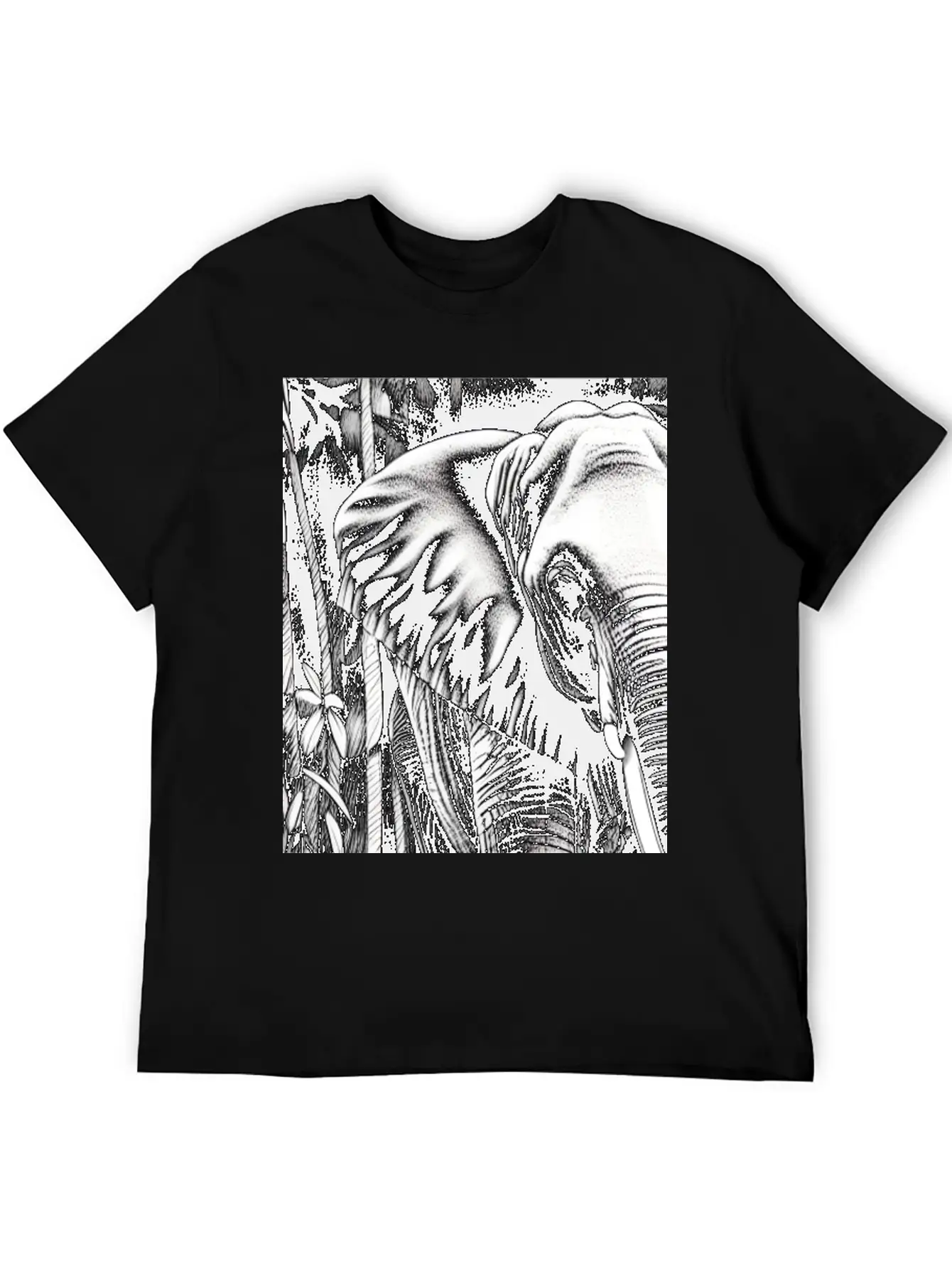 Elephant In The Jungle Stylish Everyday T-Shirt – Unisex Basic Cotton Tee