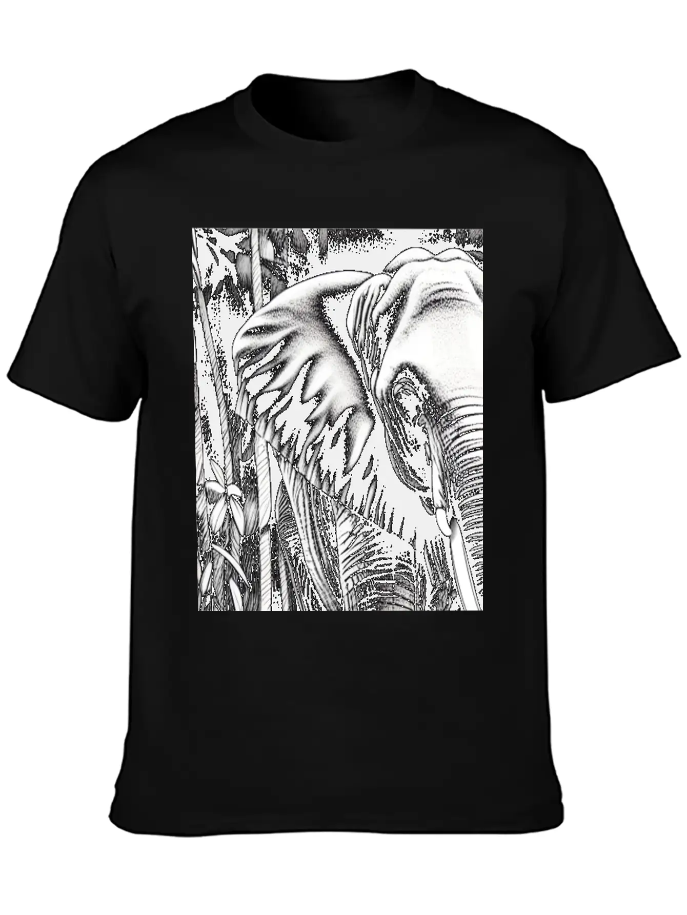 Elephant In The Jungle Stylish Everyday T-Shirt – Unisex Basic Cotton Tee
