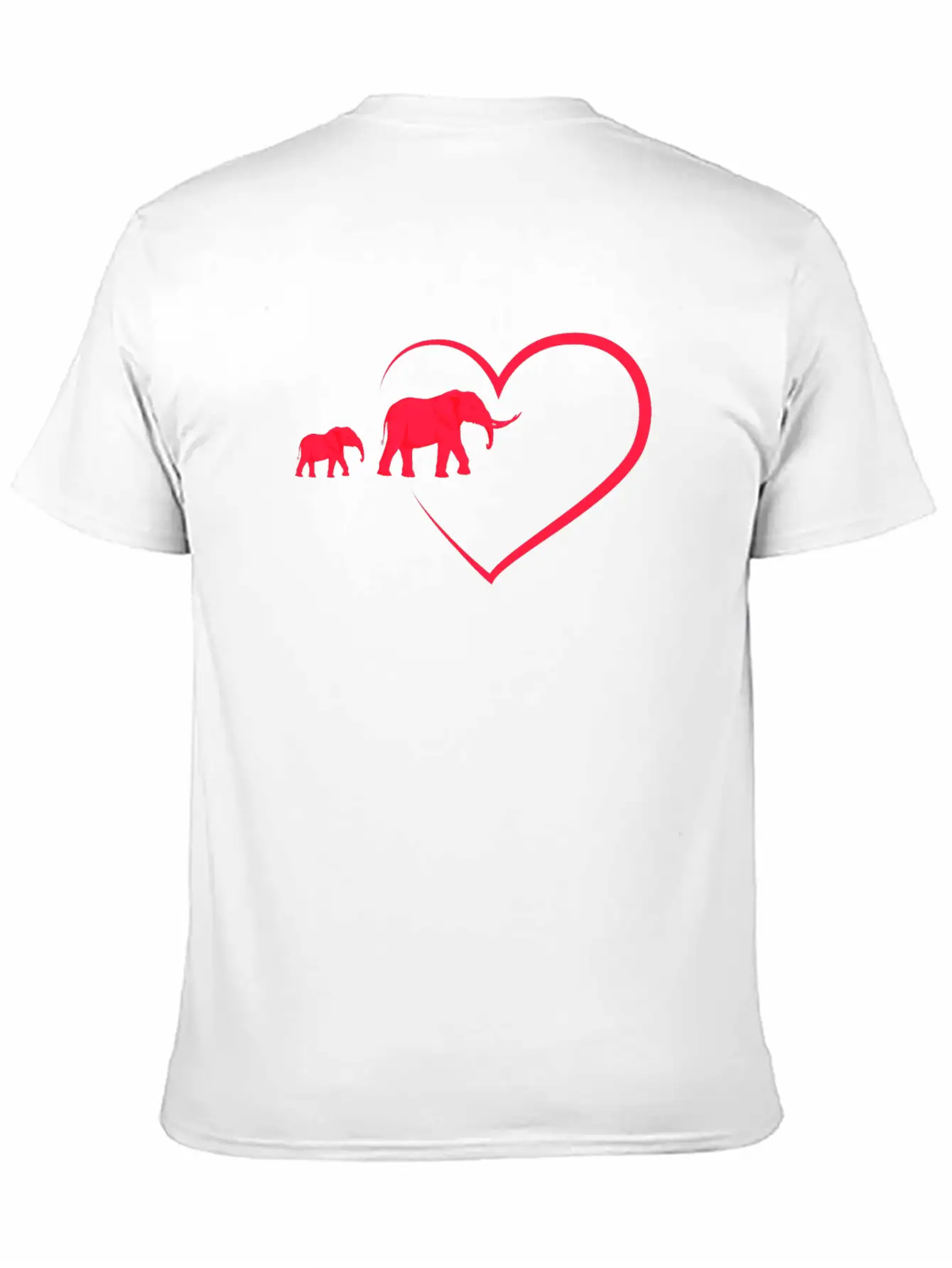 Elephant ,Inkblot Elephants,Heart And 2 Elephants Essential Unisex Summer Tee – Soft Cotton Casual Fit