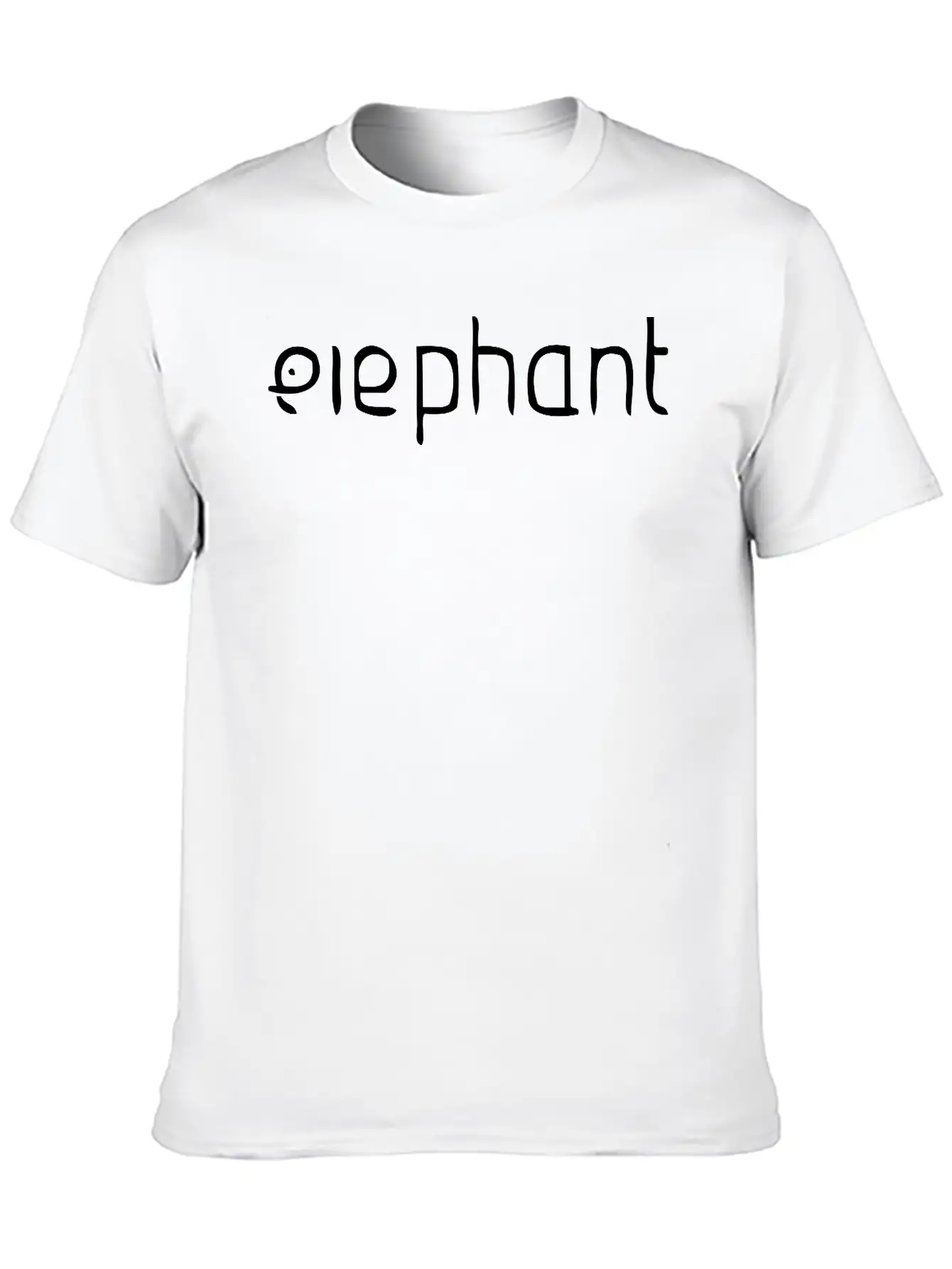 Elephant Logo Basic Graphic T-Shirt – Daily Comfort In Soft Cotton