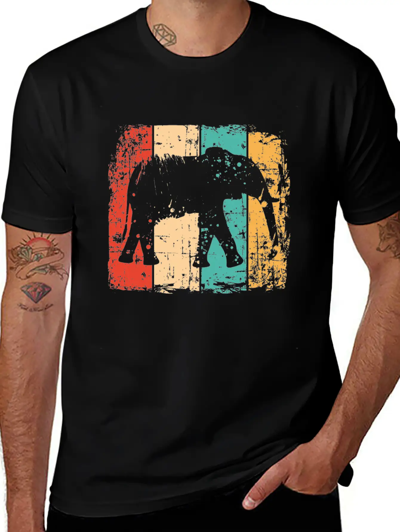 Elephant Stylish Everyday T-Shirt – Unisex Basic Cotton Tee