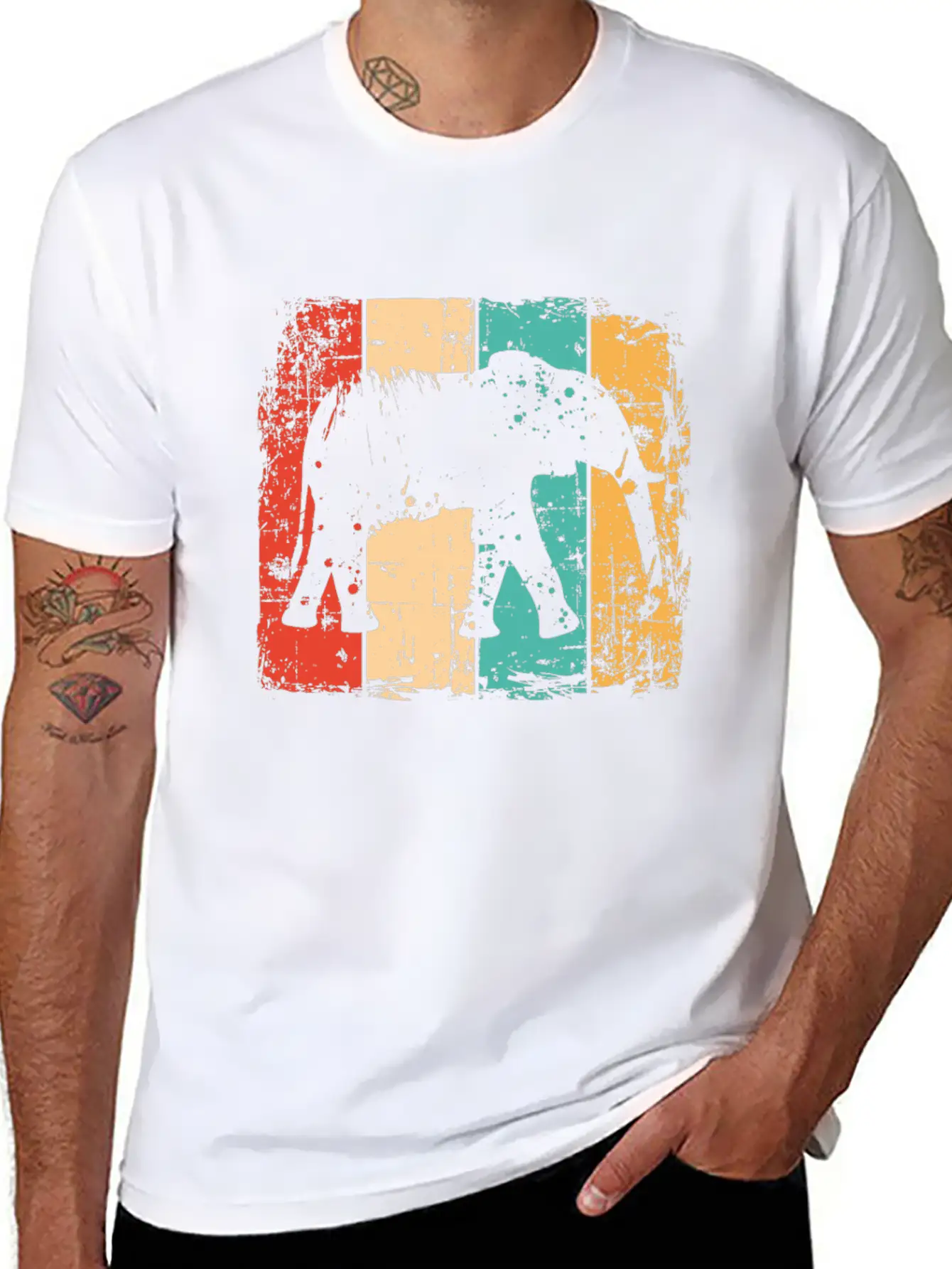 Elephant Stylish Everyday T-Shirt – Unisex Basic Cotton Tee